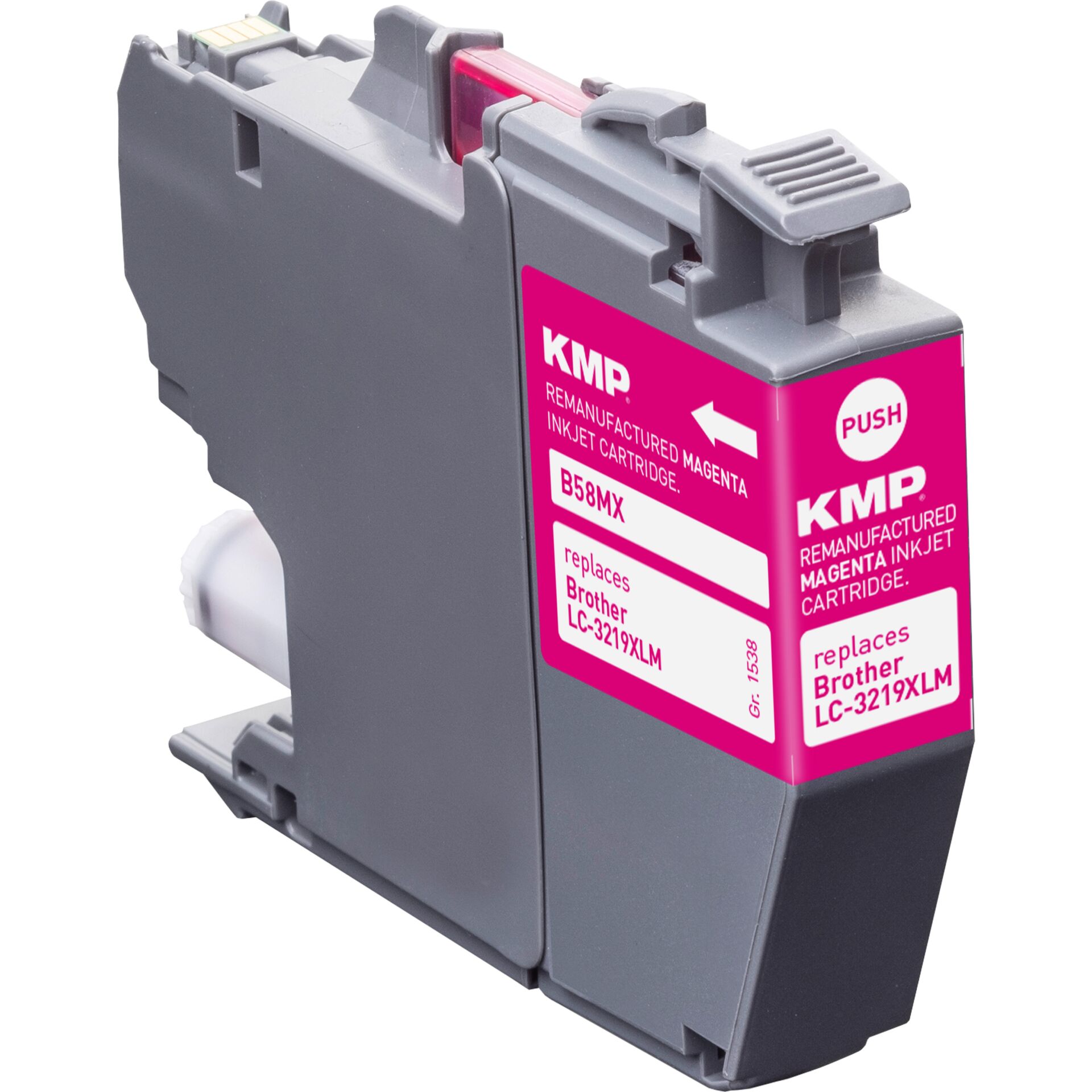 Tintenpatrone, Magenta, Inkjet-Kartusche, KMP, LC-3219XLM