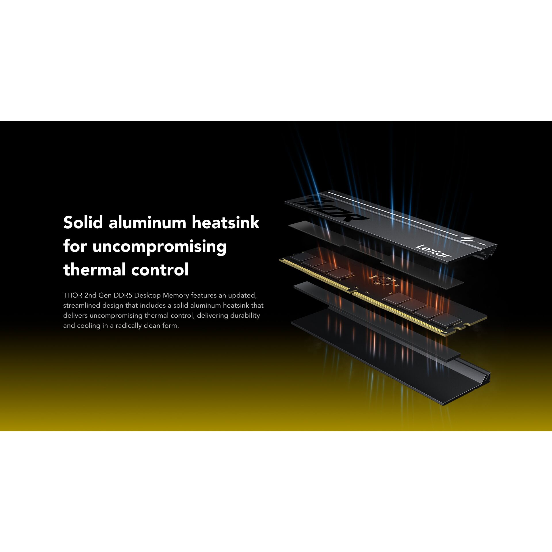 solider Aluminum?, thermal control, DDR5, Speichermodul, Computerbauteil