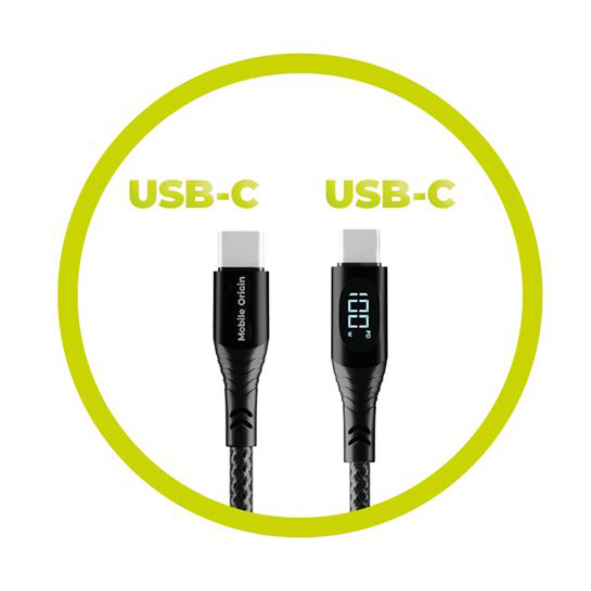 USB-C, Kabel, Datenkabel, digitaler Anschluss, LED-Display
