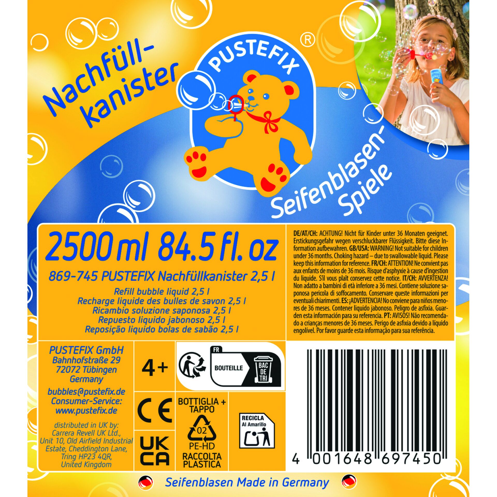 Blasenlösung, Flüssigseife, Nachfüllflasche, Kinderspielzeug, Spielzeugzubehör