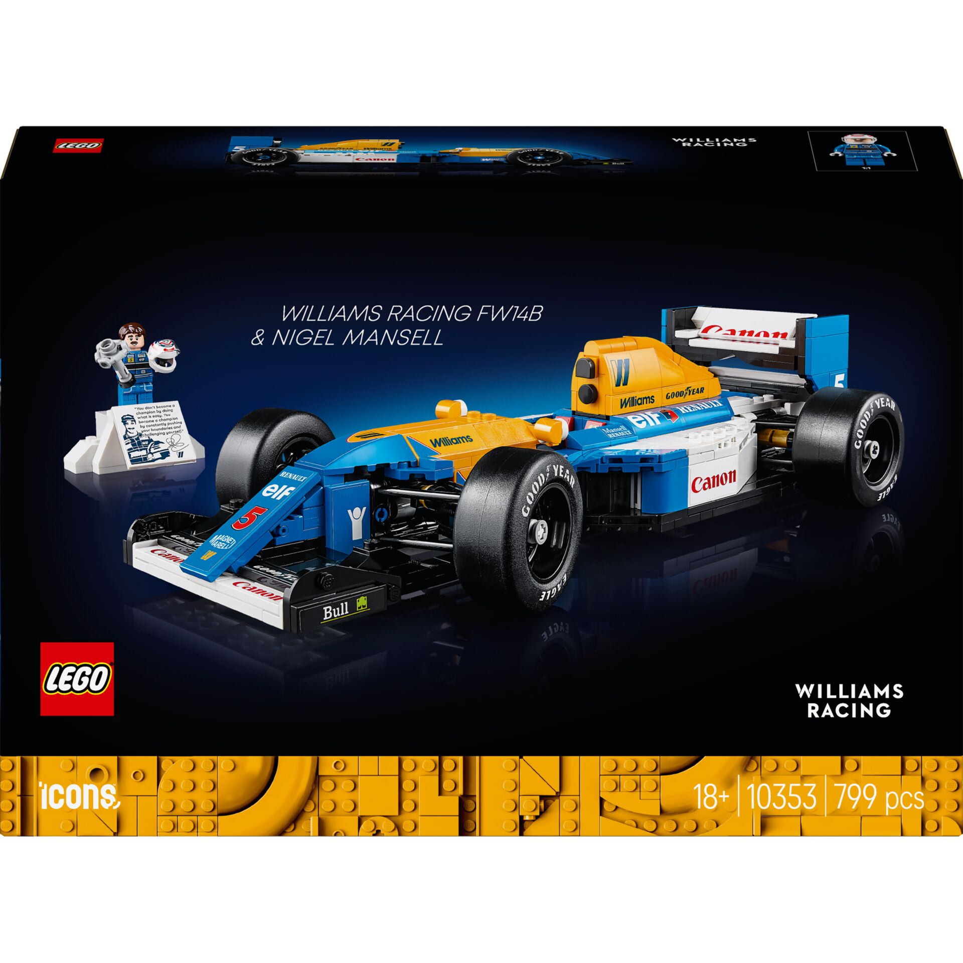LEGO Icons 10353  Williams Racing FW14B