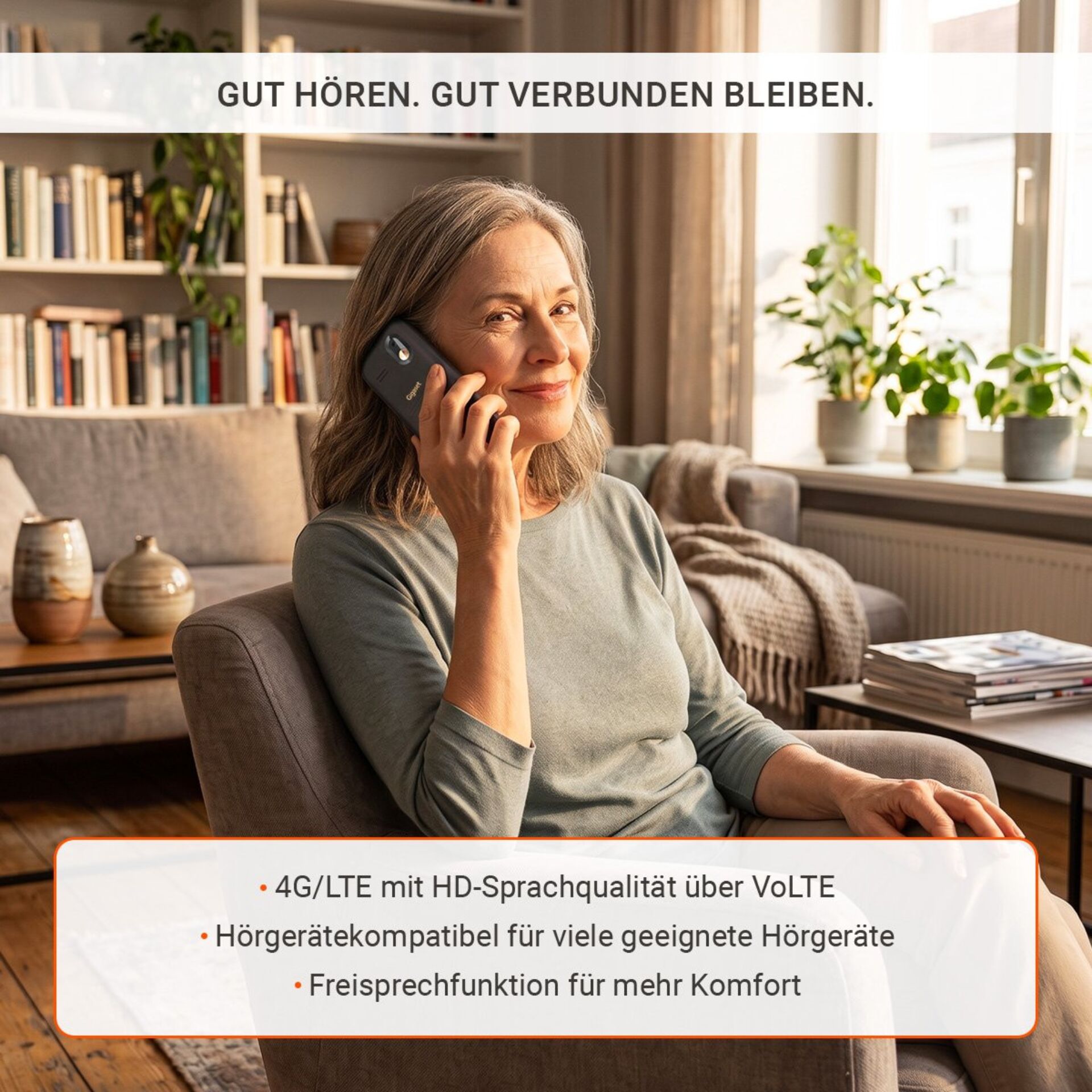 Telefon, Headset, kabellos, 4G LTE, Freisprechfunktion