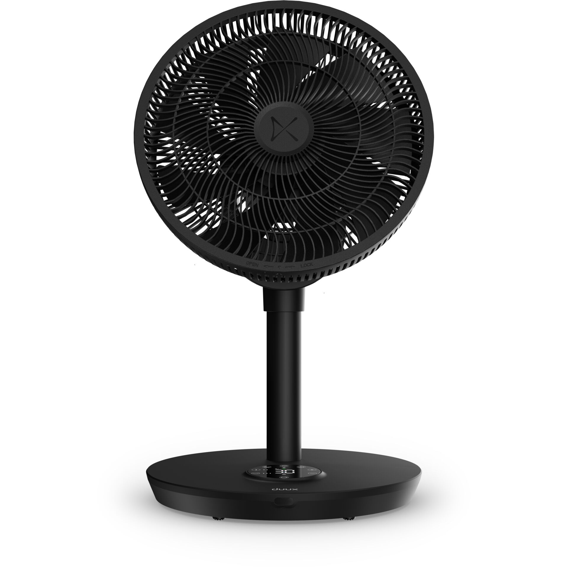 Ventilator, Stromversorgung, Schwarz, Tischventilator, LED-Anzeige