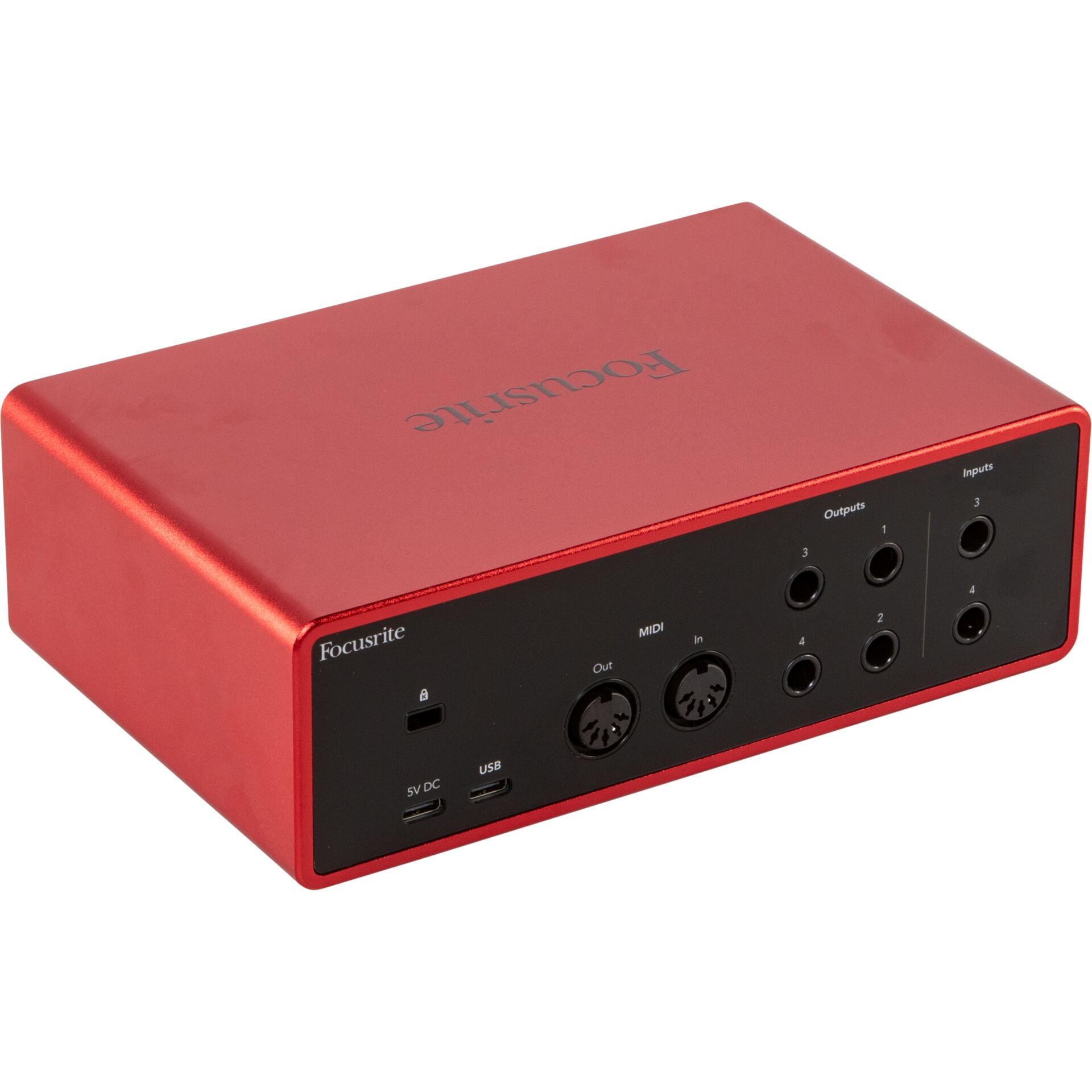 audio, Schnittstelle, MIDI, USB-C, rote Hülle