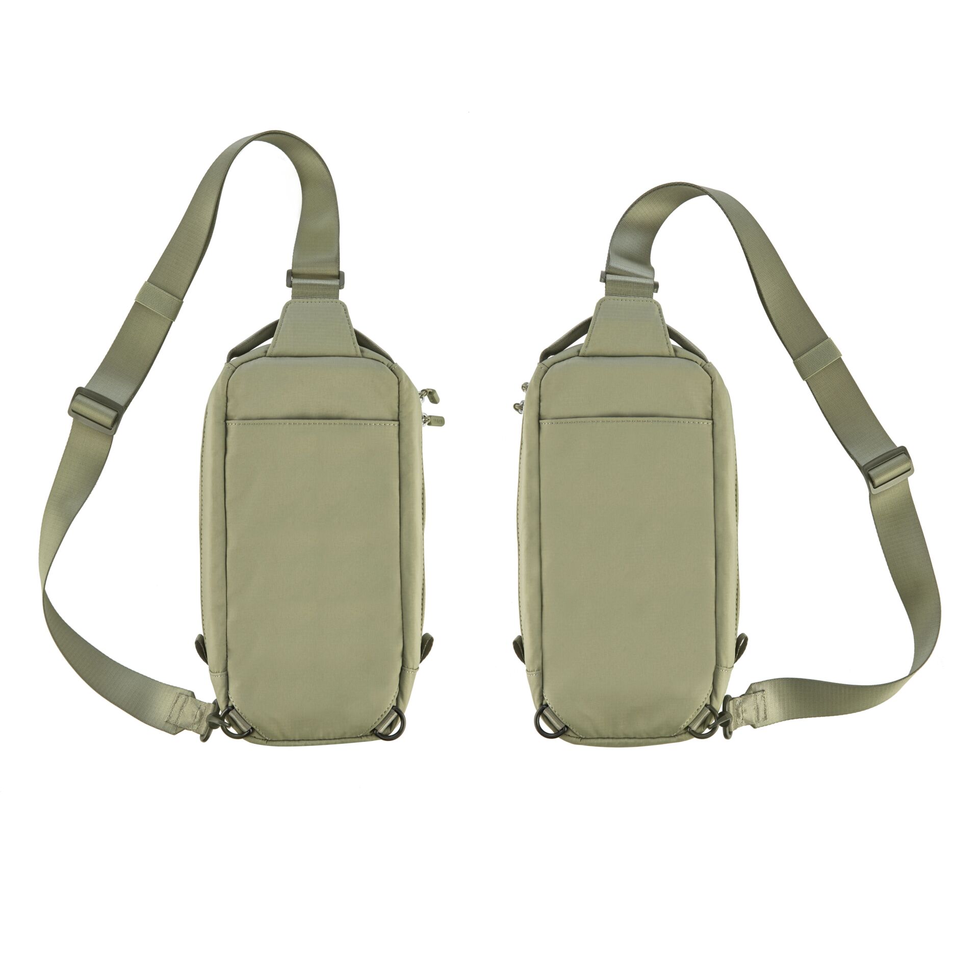 Umhängetasche, Crossbody, Gurtband, Olivegrün, Kleinformatige Tasche