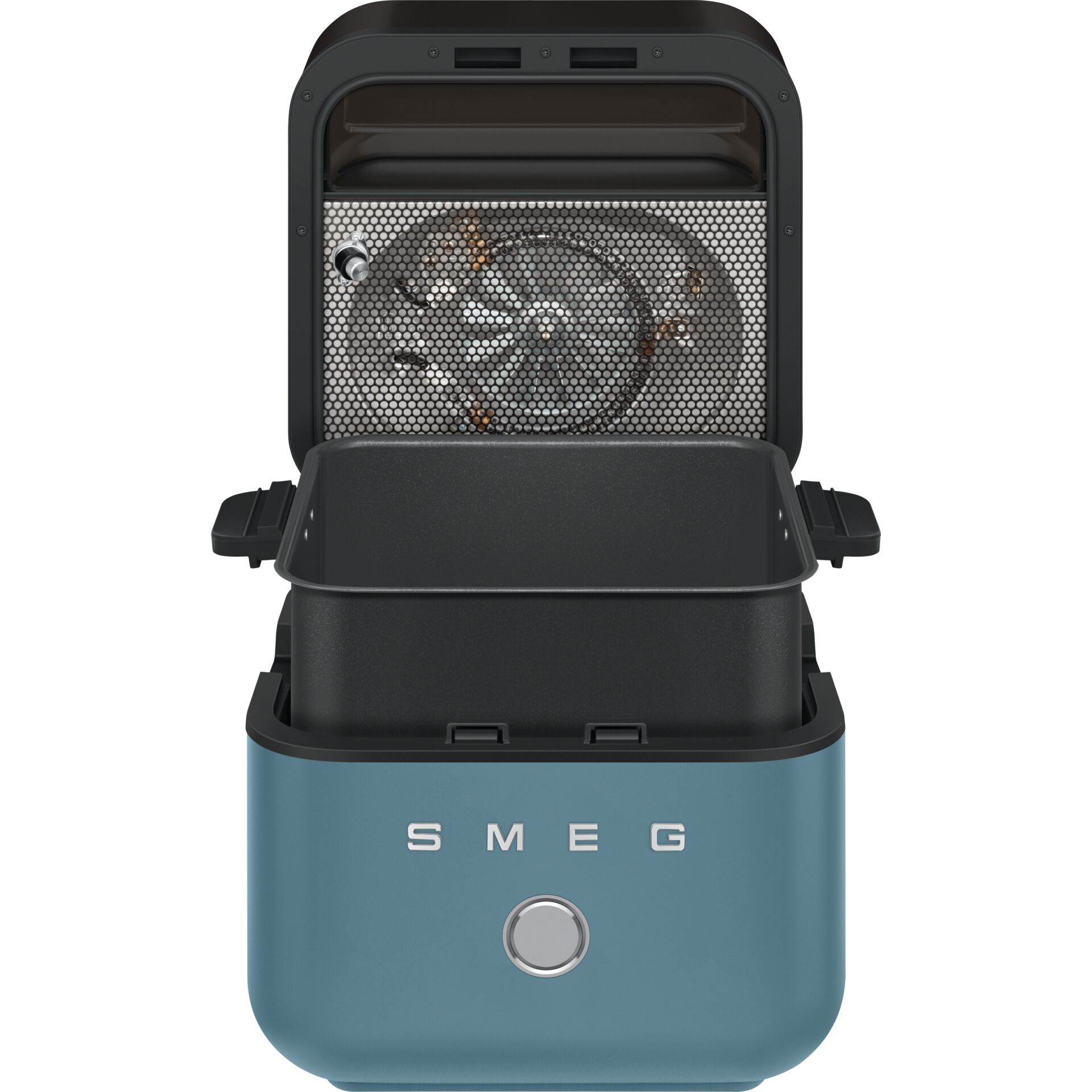 Toaster, Portabler Ofen, Mesh-Filter, Blaues Gerät, Kompakt