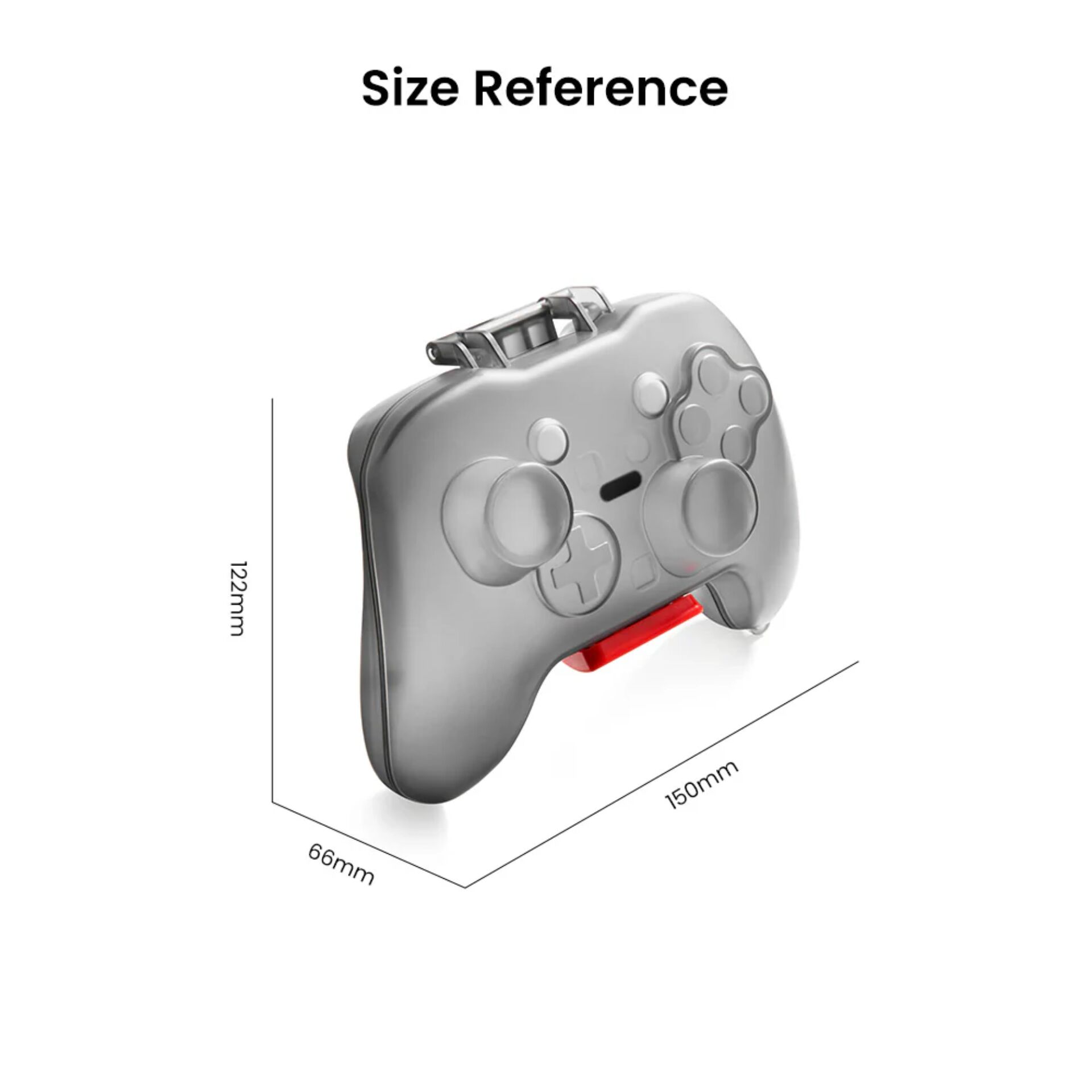 Gamepad, Controller, Wireless, Grau, Ergonomisch