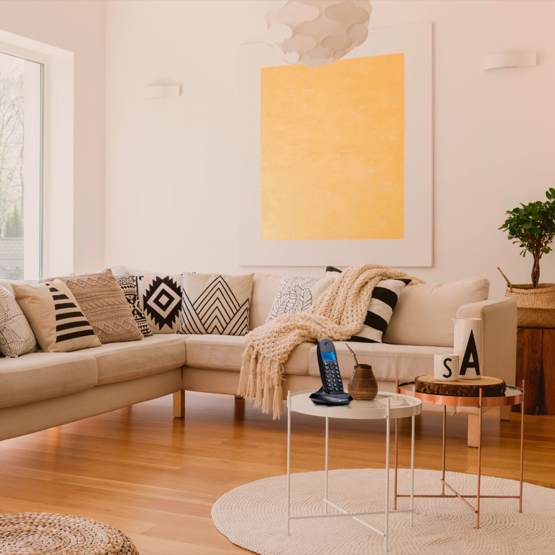 Dekoration für Zuhause, Innenarchitektur, Wohnzimmer, Tabelle, Couch