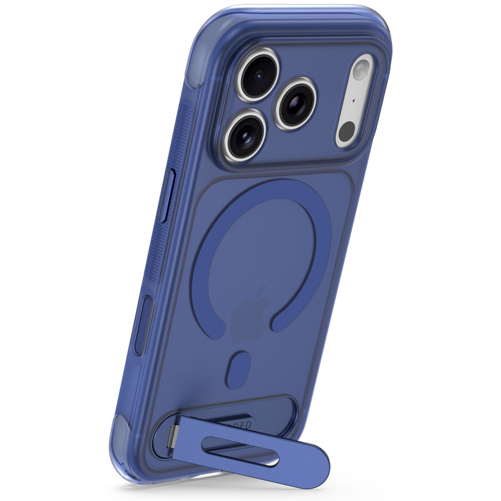 smartphone case, blaue Farbe, Pop-Socket/Halter, Magnetischer Ringhalter, Kantenschutzrahmen