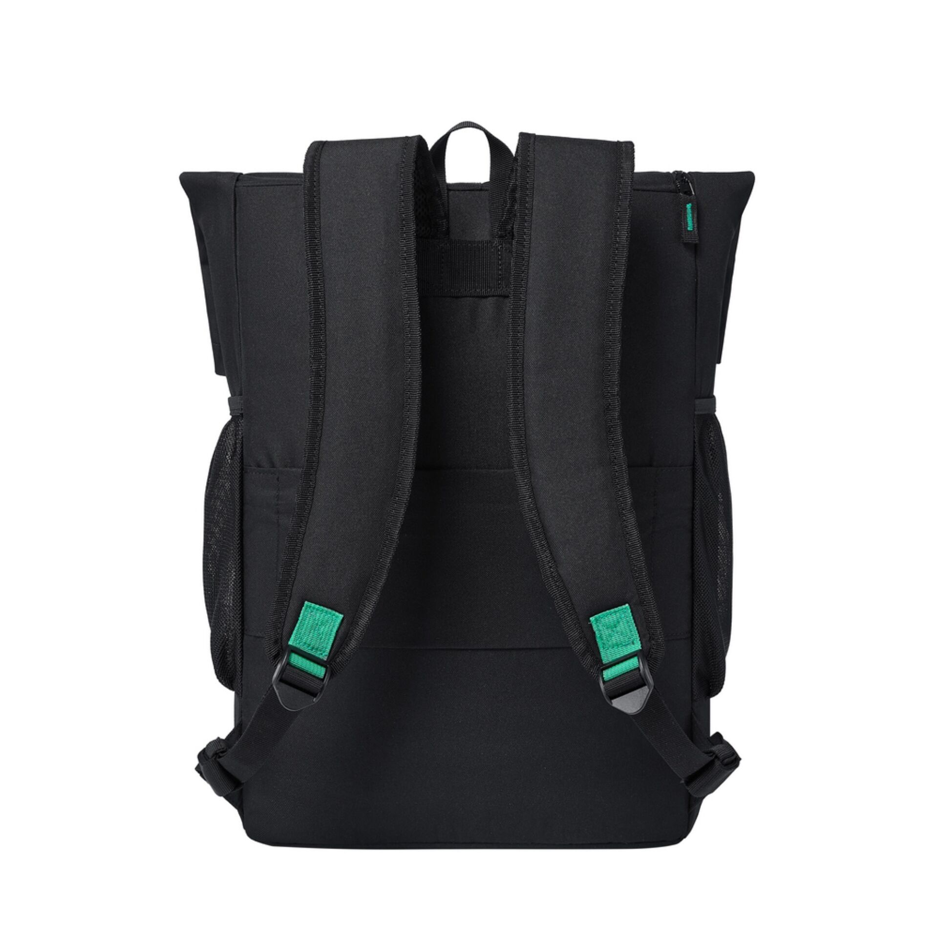 Rucksack, Schwarz, Textil, Netztaschen, Gepolsterte Schultergurte