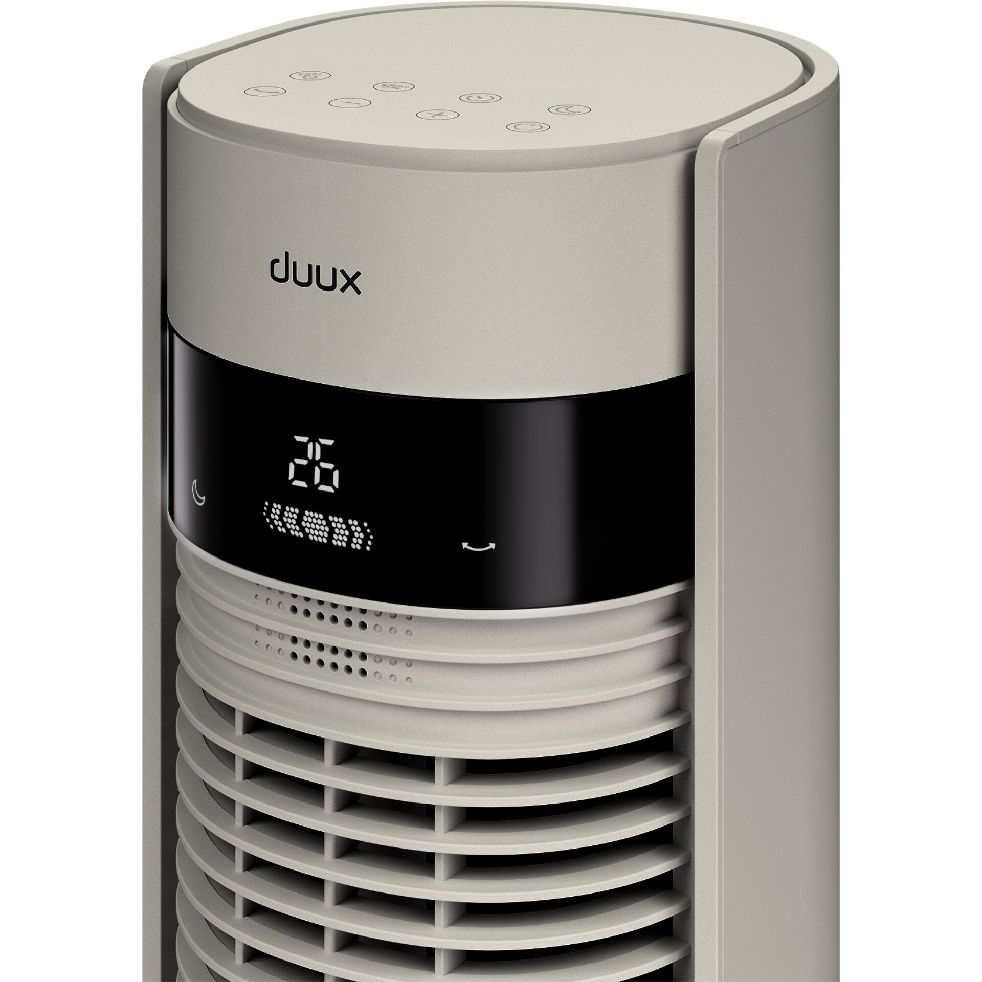 Ventilator, Tower fan, LED display, Adjustable, Mesh grille