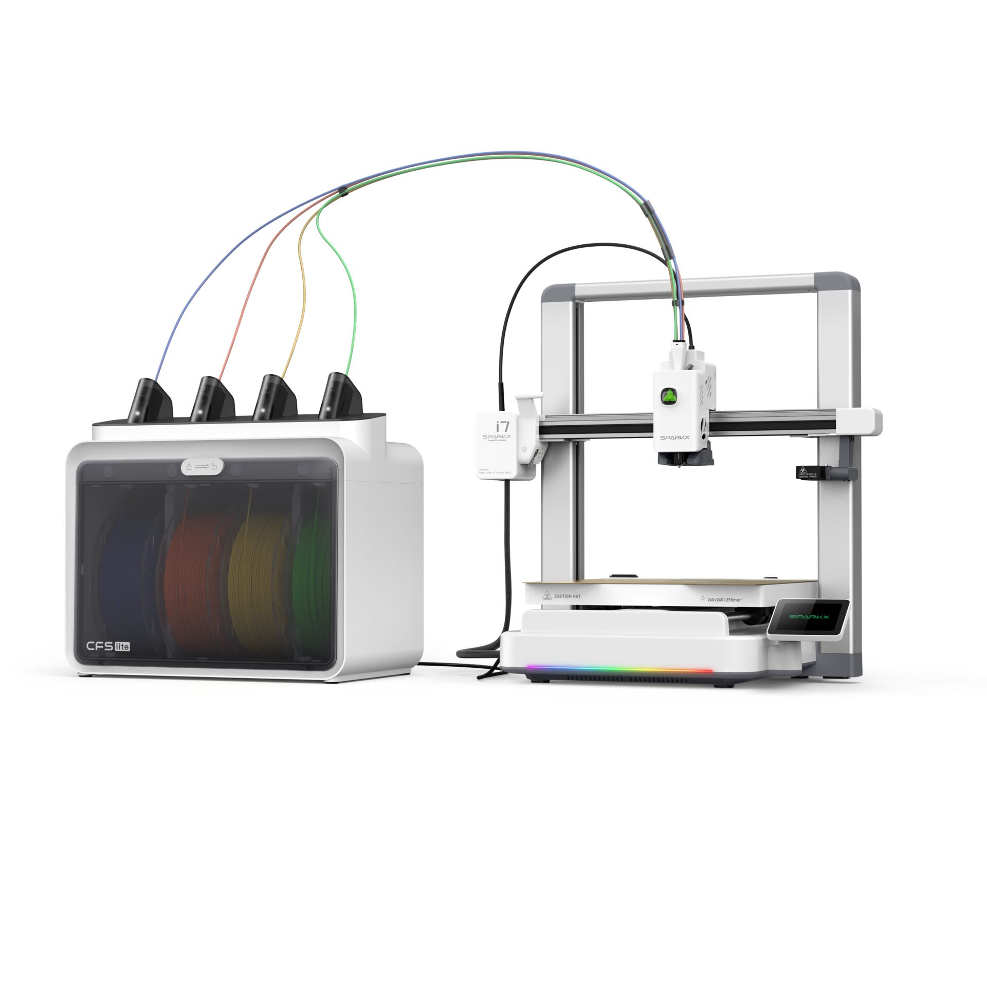 3D-Drucker, Filament-Spulen, Multicolor, Druckkopf, Slicing-Setup