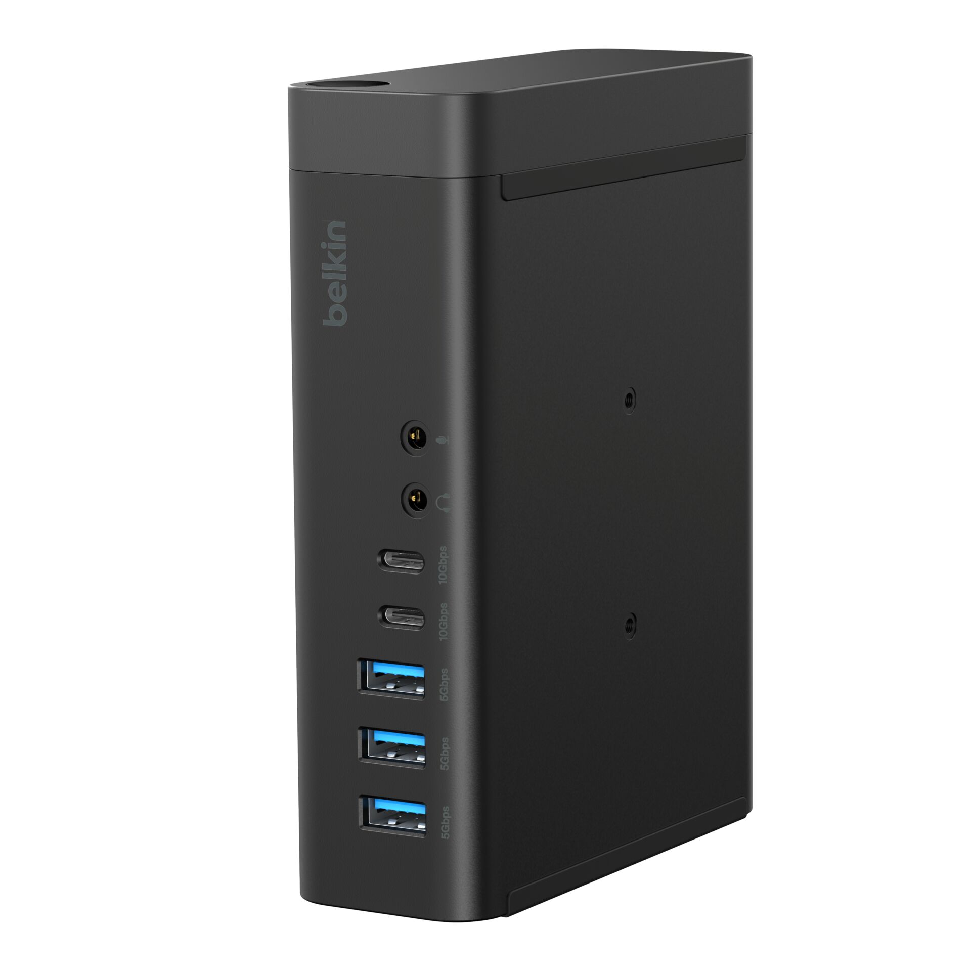 PC-Hub, Docking-Station, USB-A USB-C, Silber/Schwarz, Multi-Port