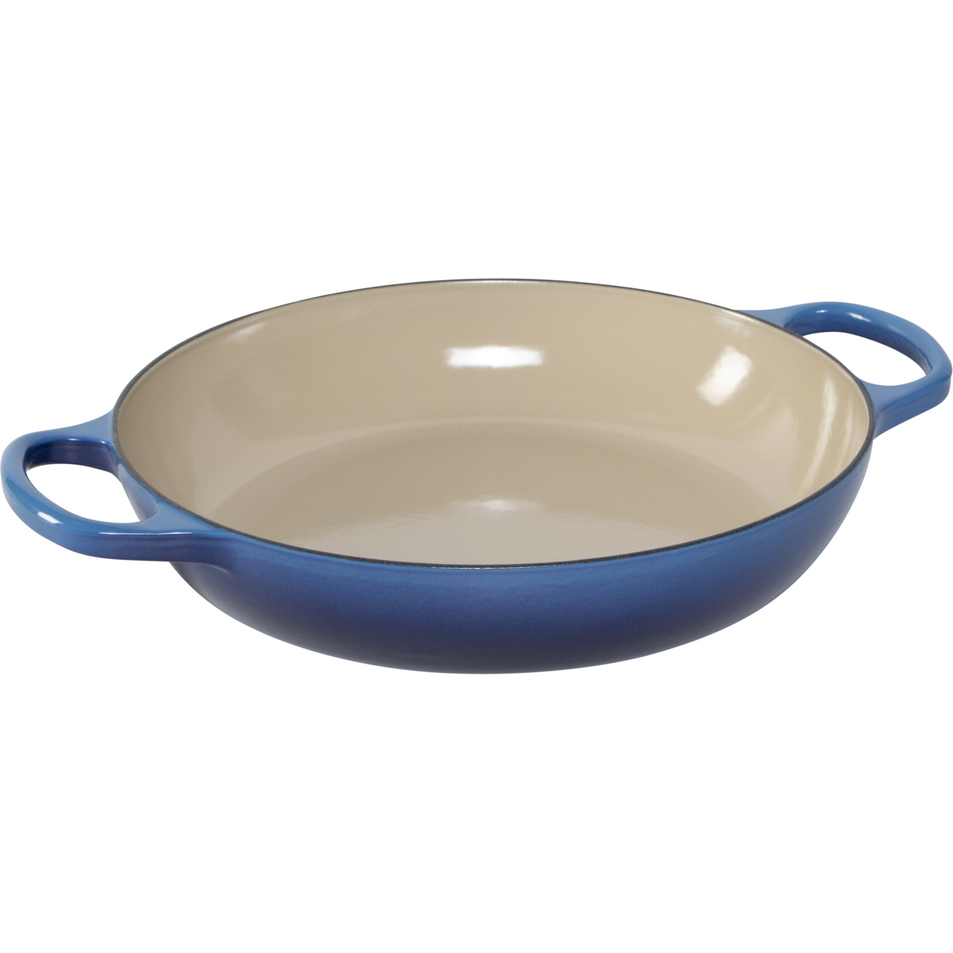 Pfanne, Emailliert, Blau, ovale Pfanne, Herdgeschirr