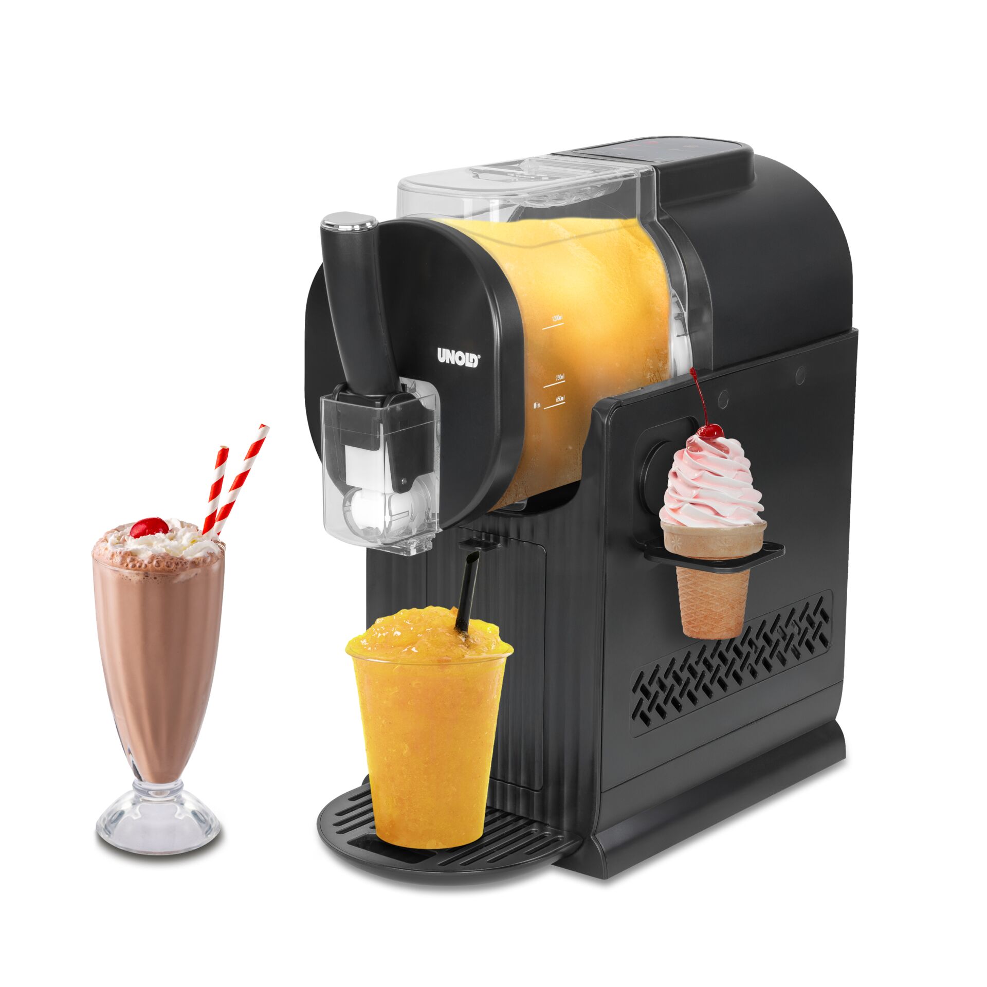 Kaffeemaschine, Getränkespender?, Fruchteis?