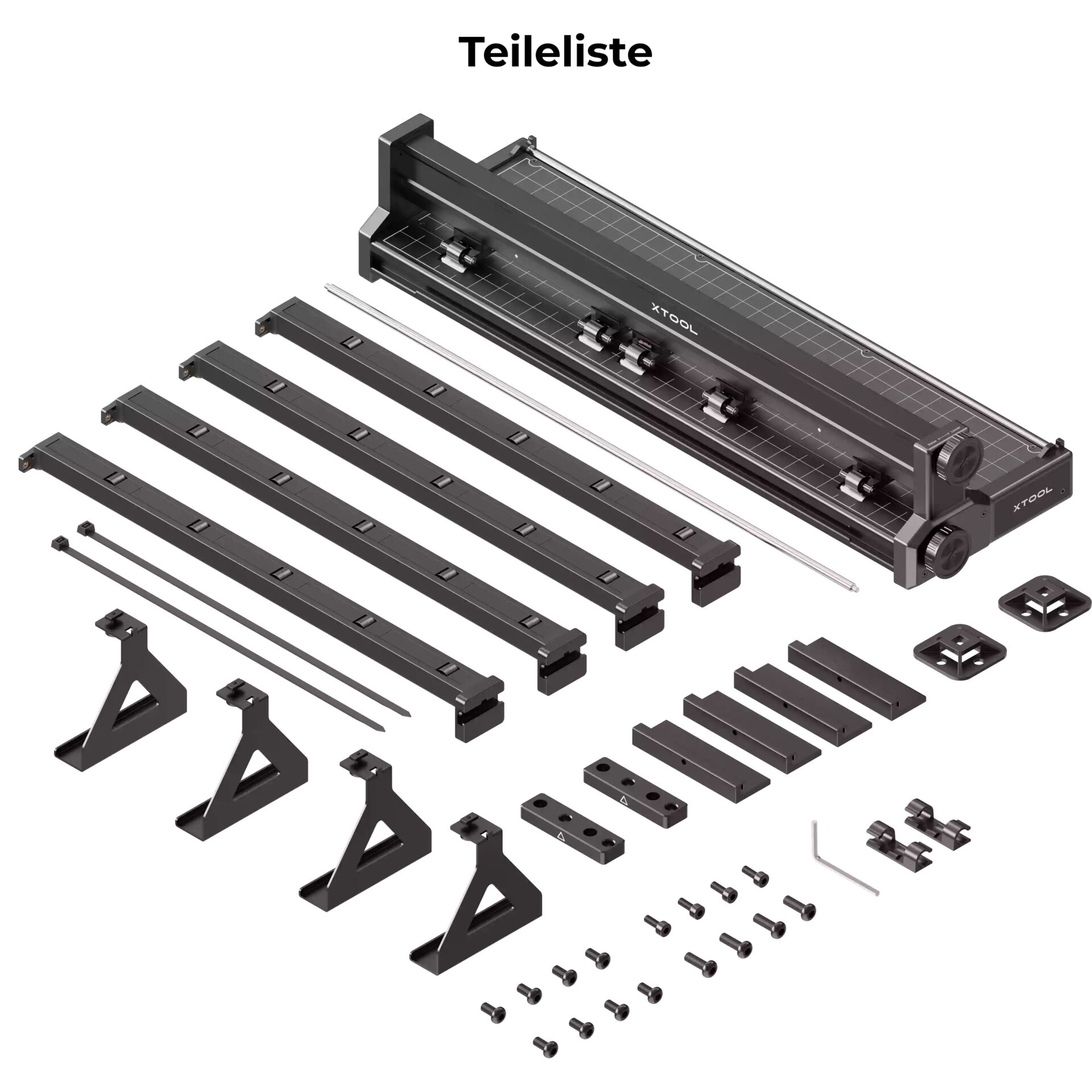 Schienen, Schleifer, Schneidelineal, Montagezubehör, Werkstatt-Set