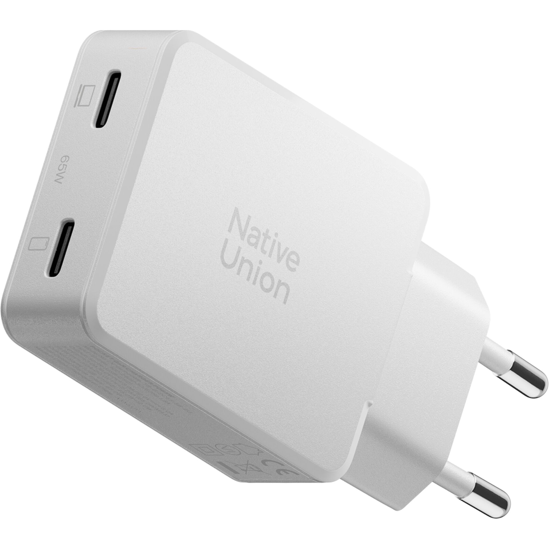 Native Union 65W USB-C Fast GaN  Pocket Charger White