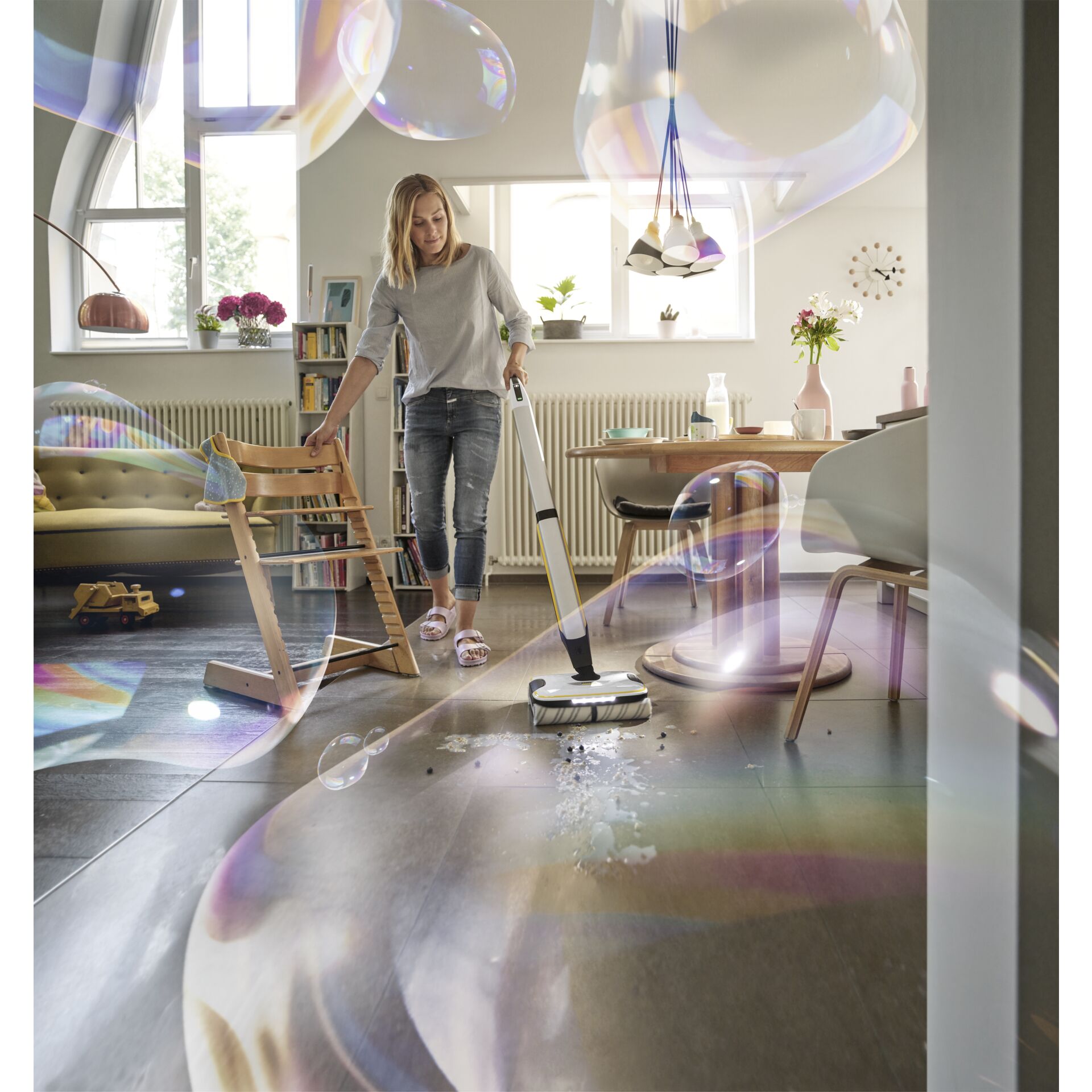 Fußboden, Innenarchitektur, Bodenbeläge, Reinigen, Hosen