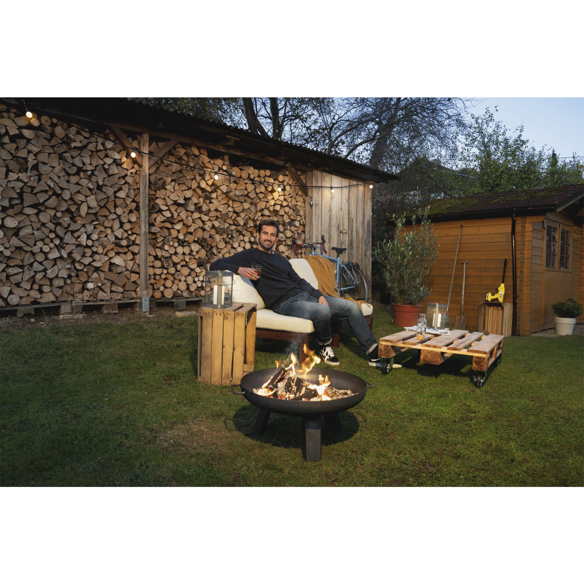 Hinterhof, Gras, Innenarchitektur, Holz, Unterschlupf