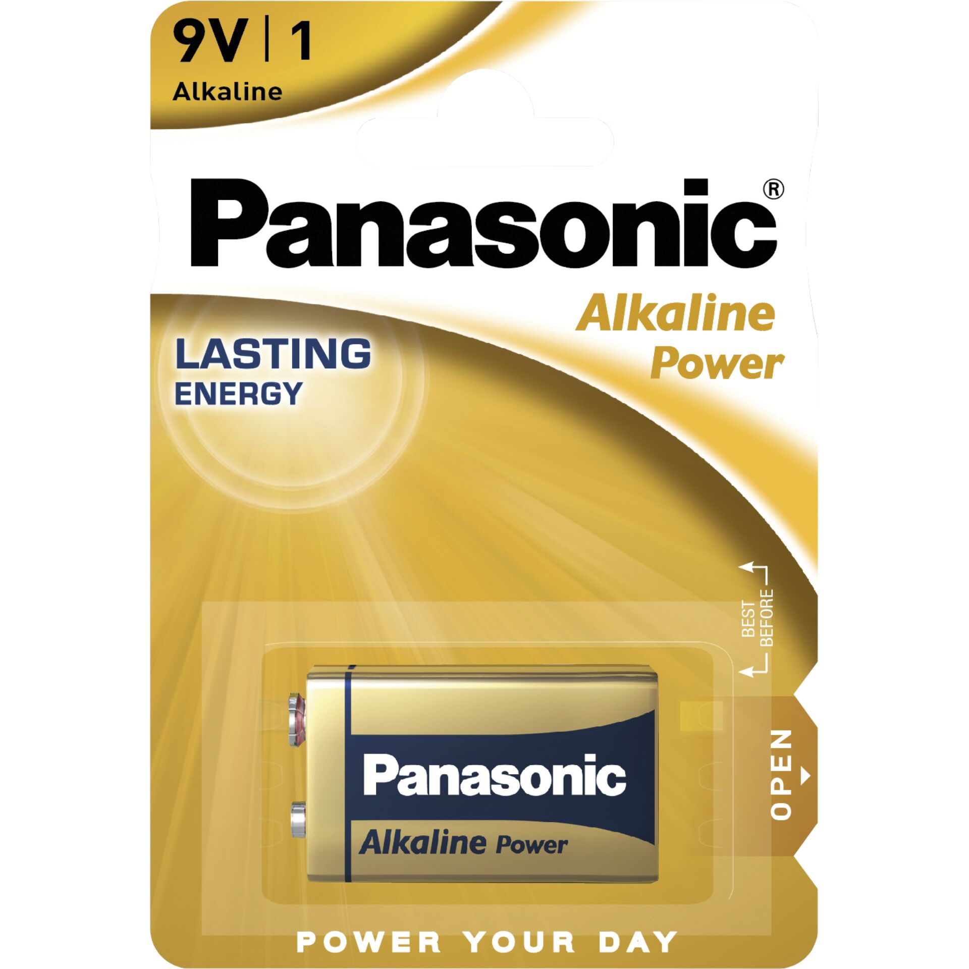 1 Panasonic Alkaline Power  9V-Block