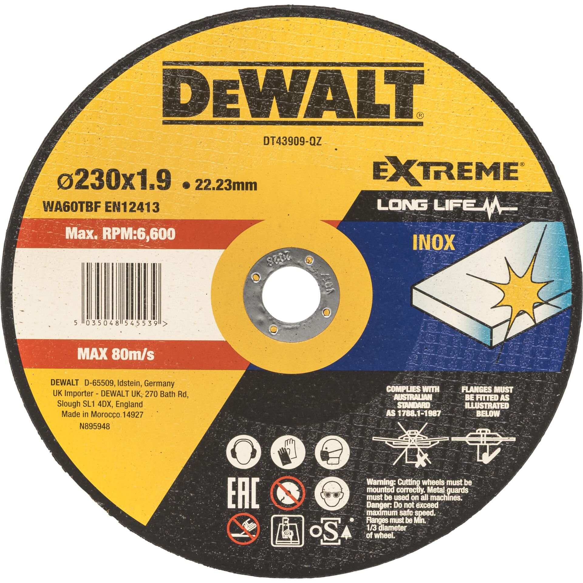 DeWalt DT43909-QZ  Metall-Trennscheibe 230mm