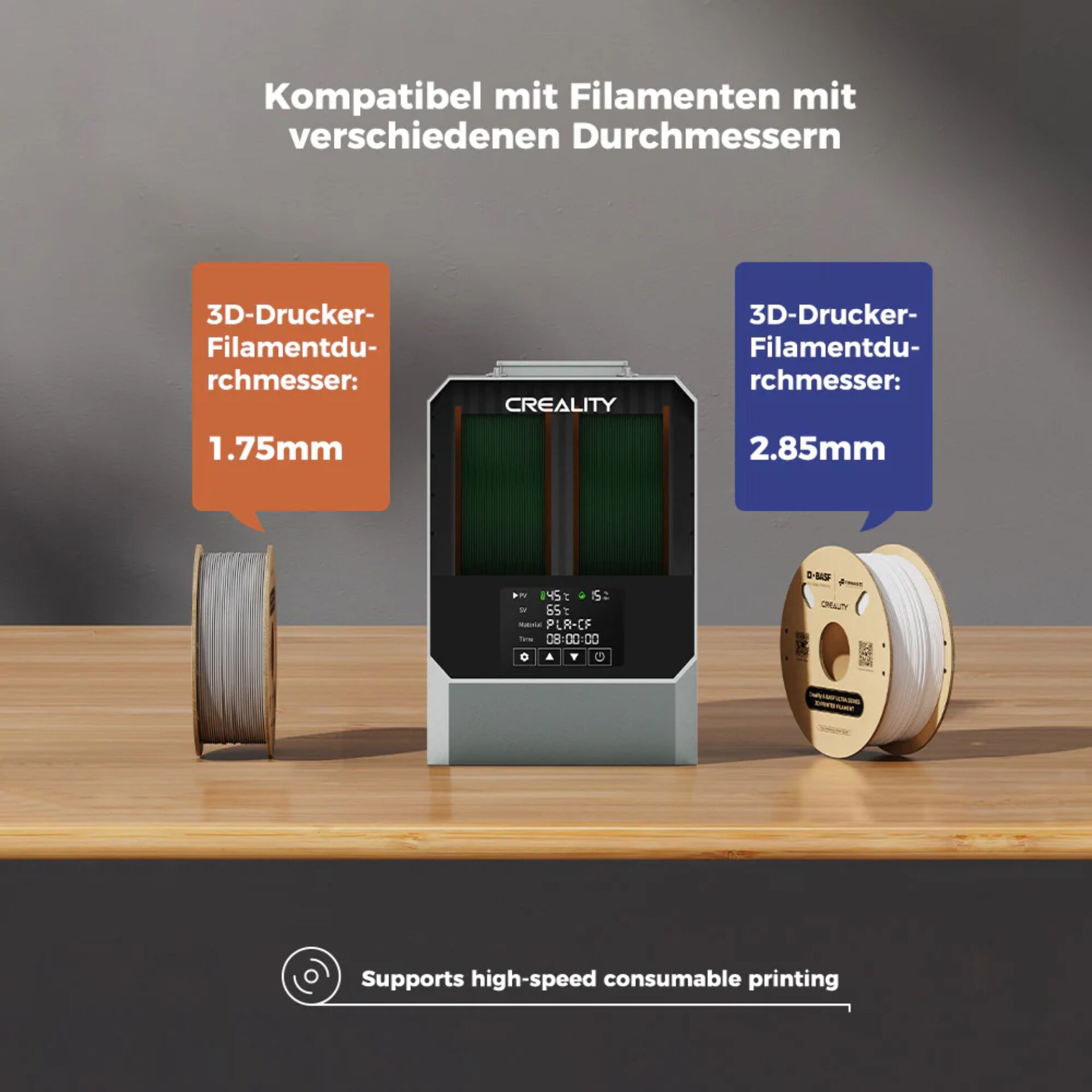 3D-Drucker, Filament, Material, 1.75mm, 2.85mm