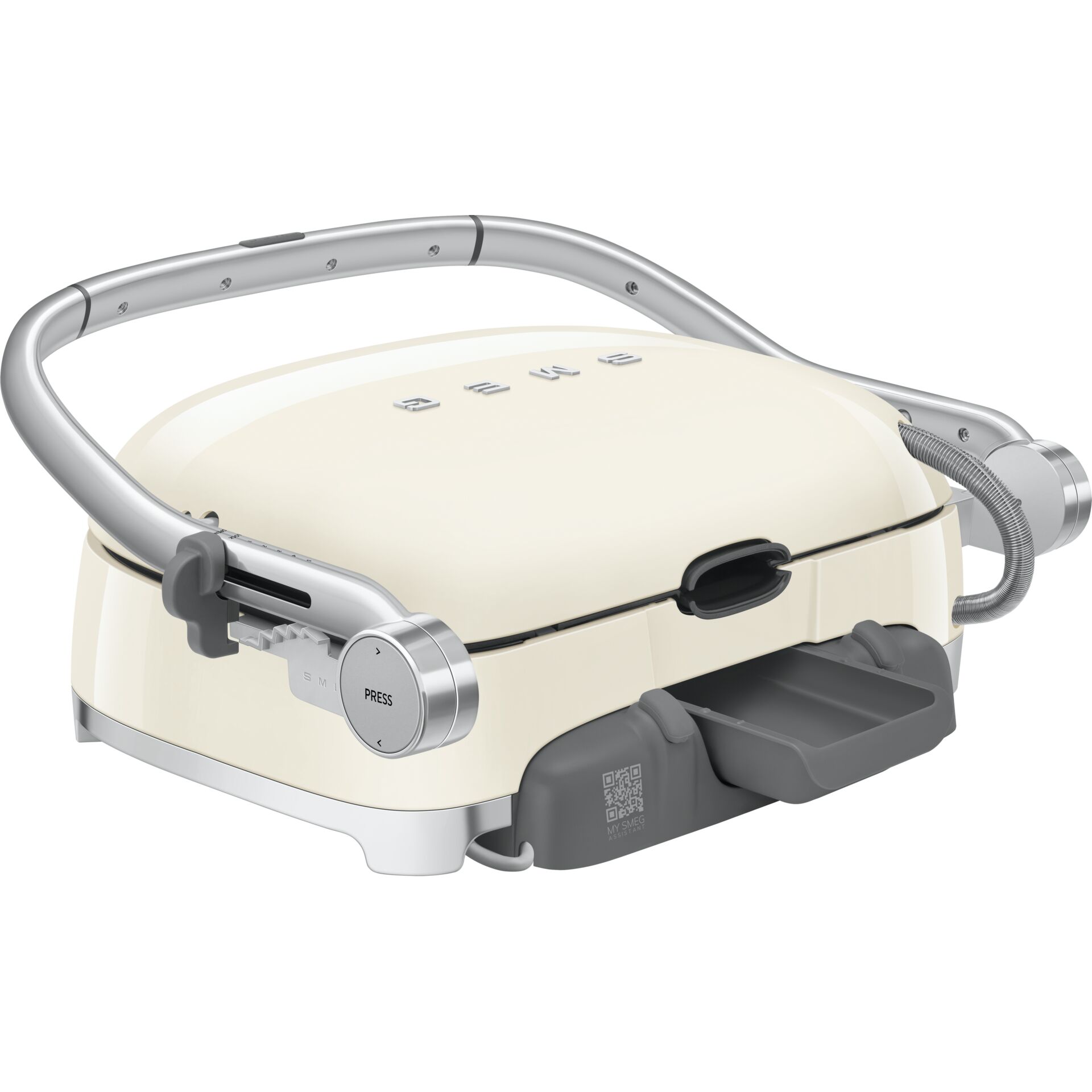 Toaster, Creme, Kabellos, Bedienelement-Drehknopf, Drücken-Taste