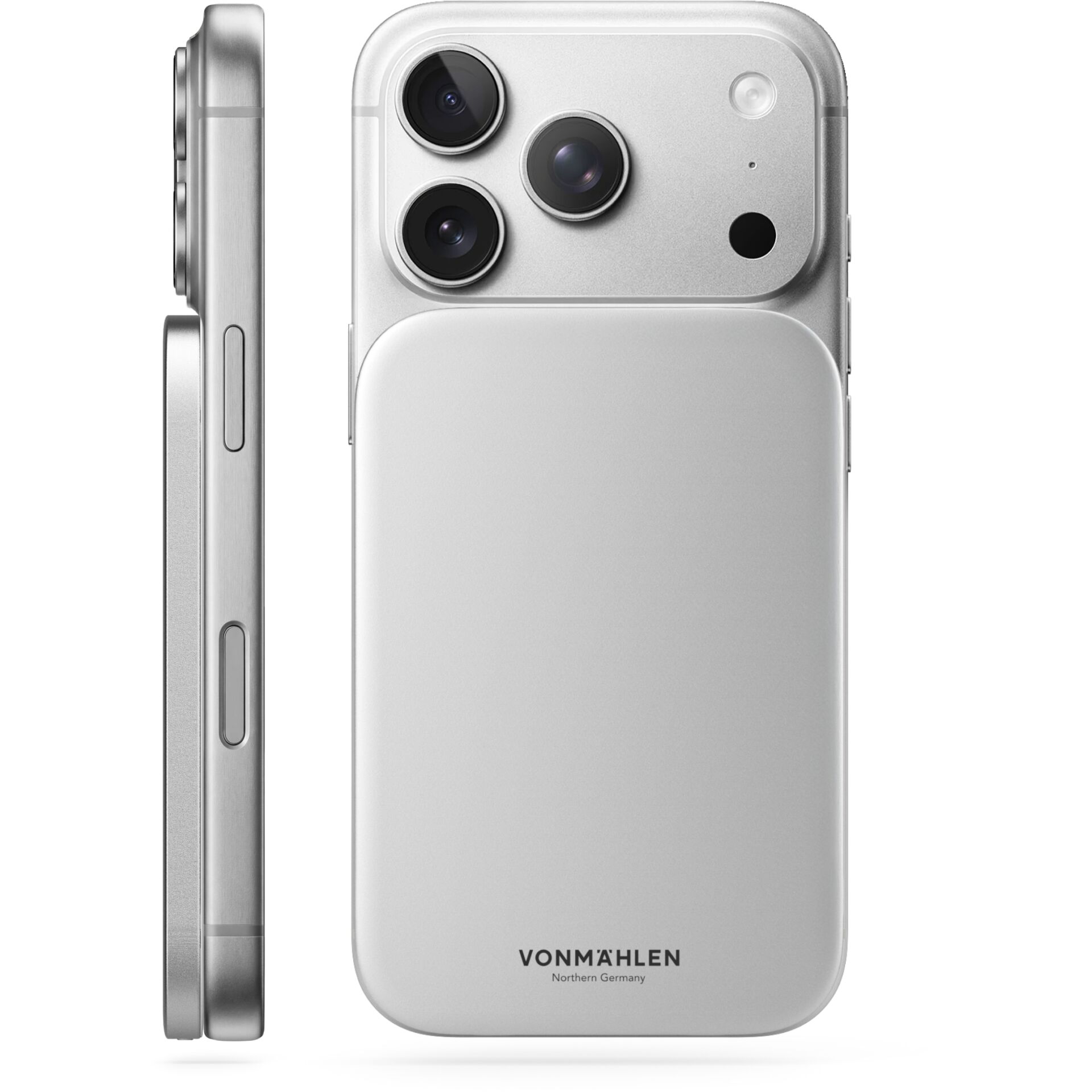 Smartphone, Triple-Kamera, Silber, Rückseite, VONMAHLEN