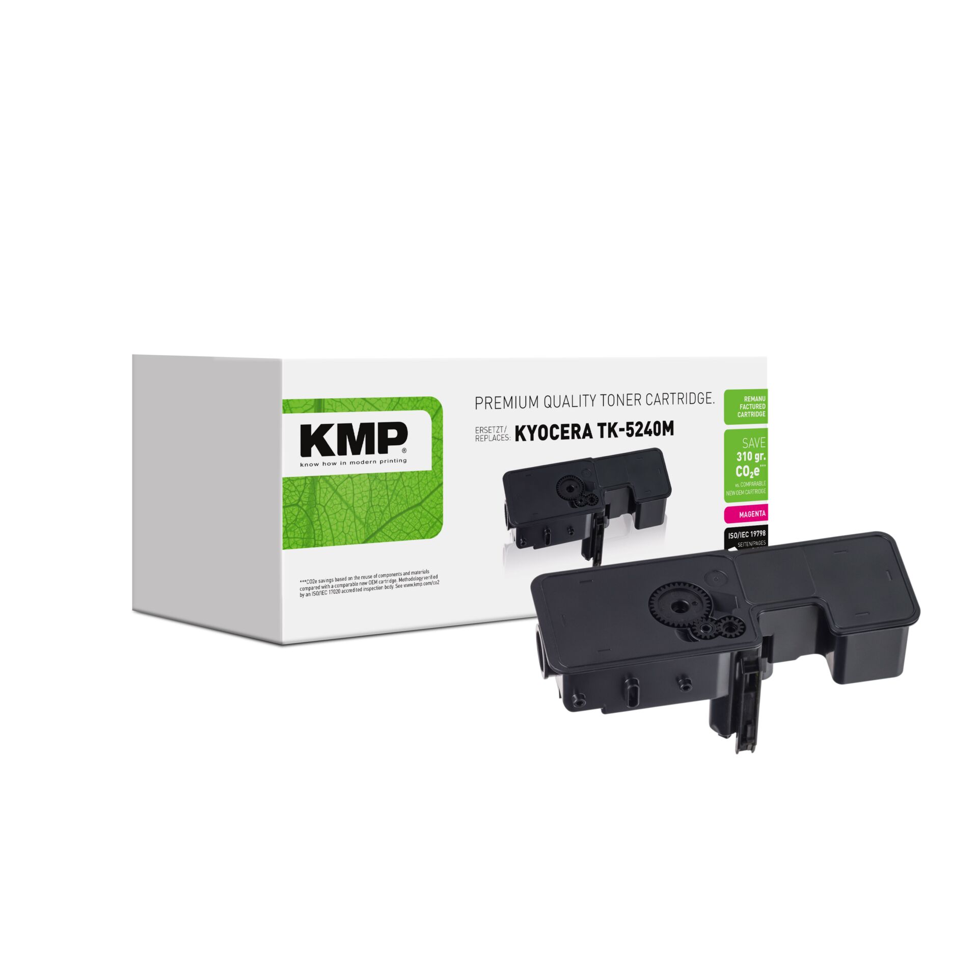 Adapter, Elektronik, Pistole, Waffe, Tonerpatrone, Kyocera TK-5240M, Schwarz Magenta Cyan Gelb, Drucker-Zubehör, KMP Patrone