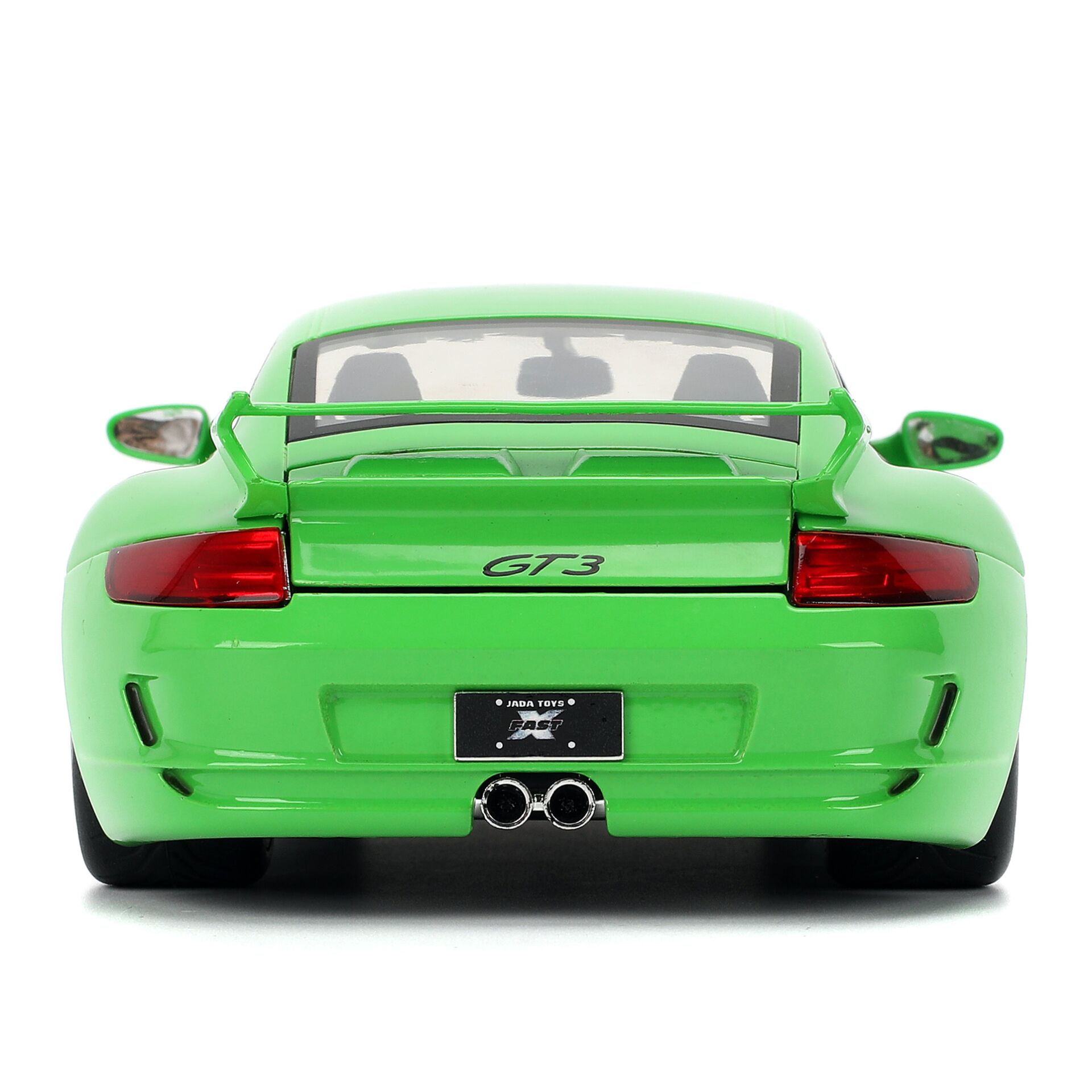 Kind Auto, Sportwagen, Grün, Heckspoiler, Auspuff-Doppel