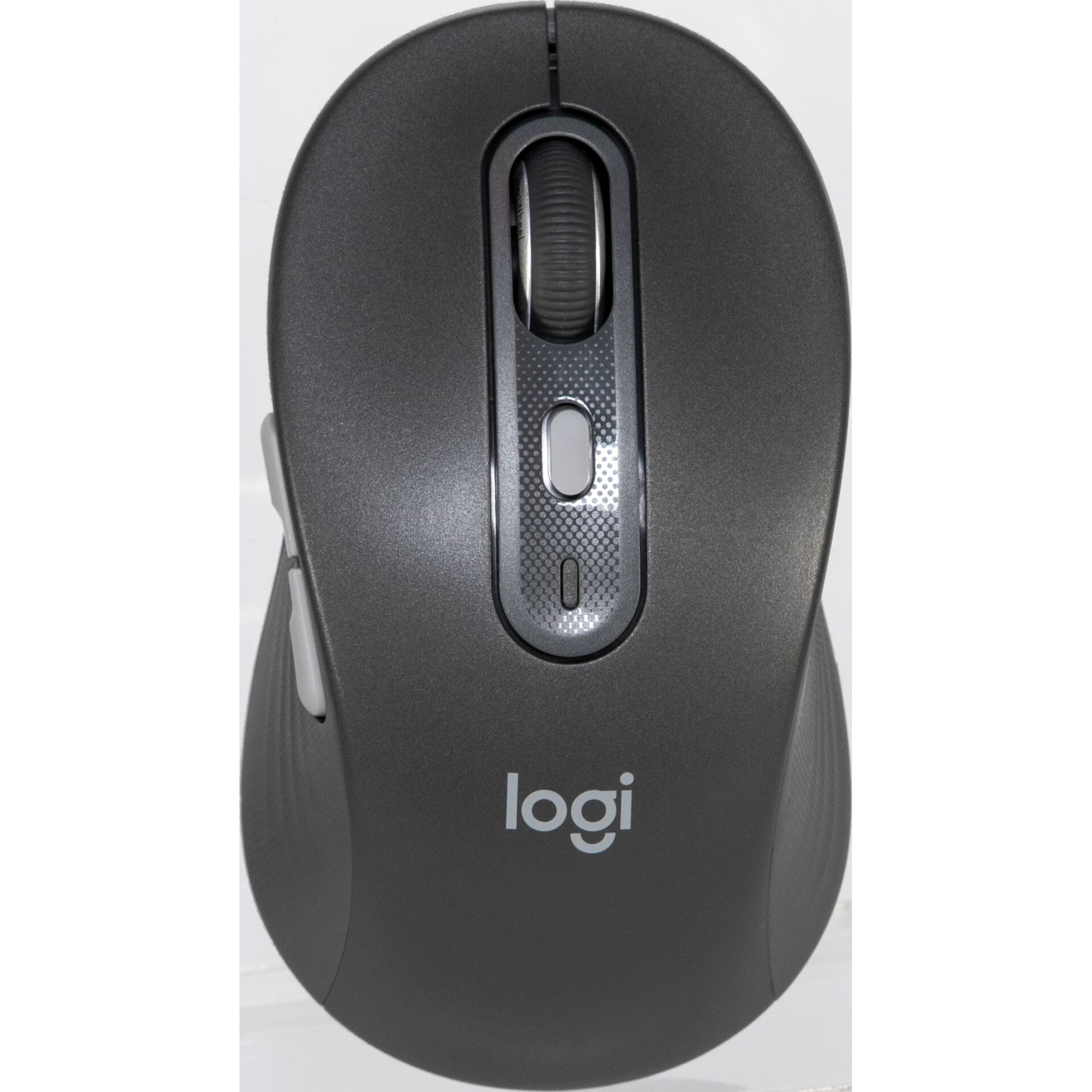 Computermaus, Dunkelgrau, Scrollrad, Seitentasten, Ergonomische Form