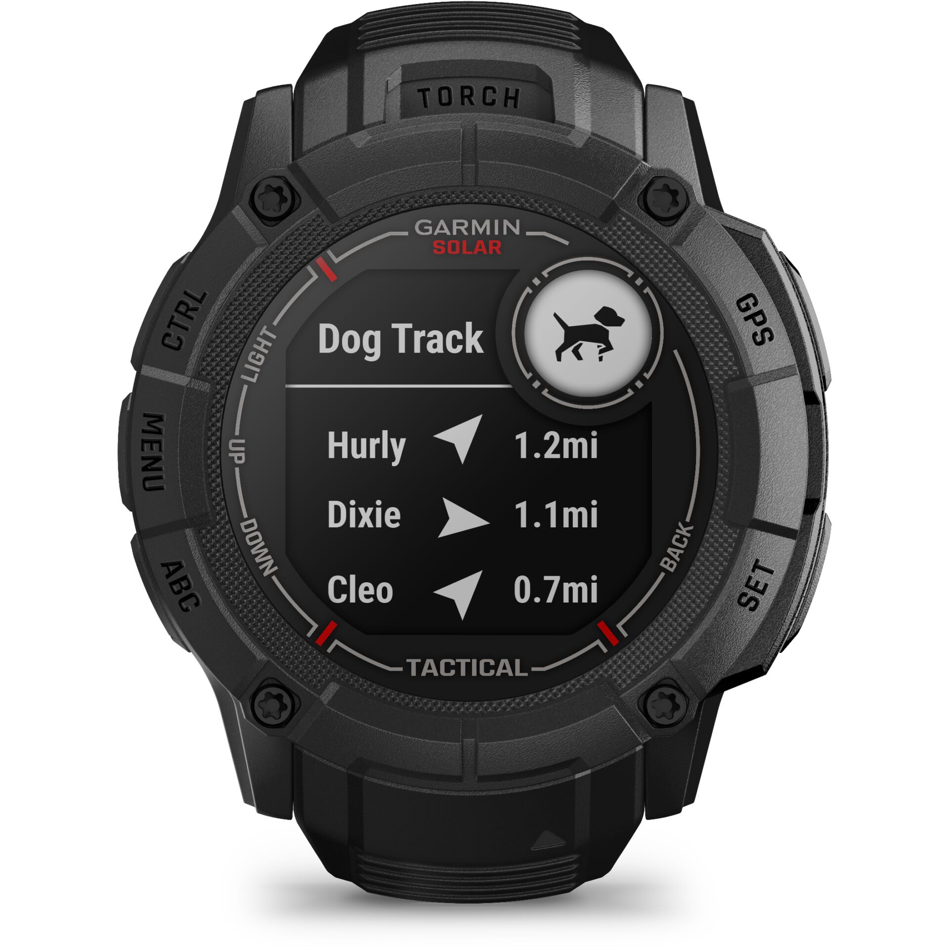 GPS, Taktisch, Smartwatch, Hundetracking, Solar