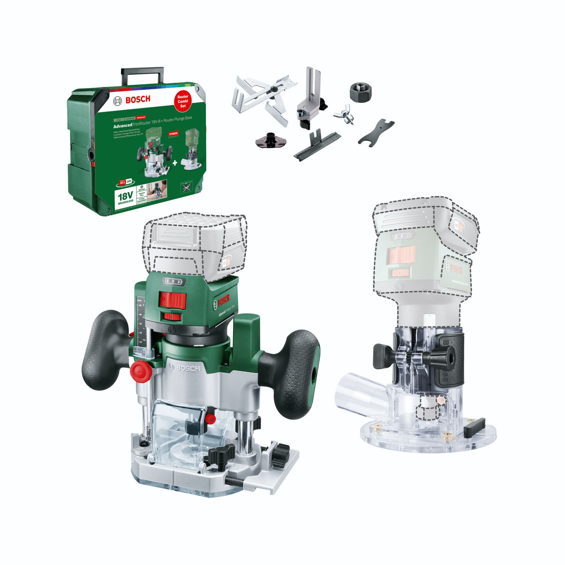 Bosch Router Combi Set  Oberfräse