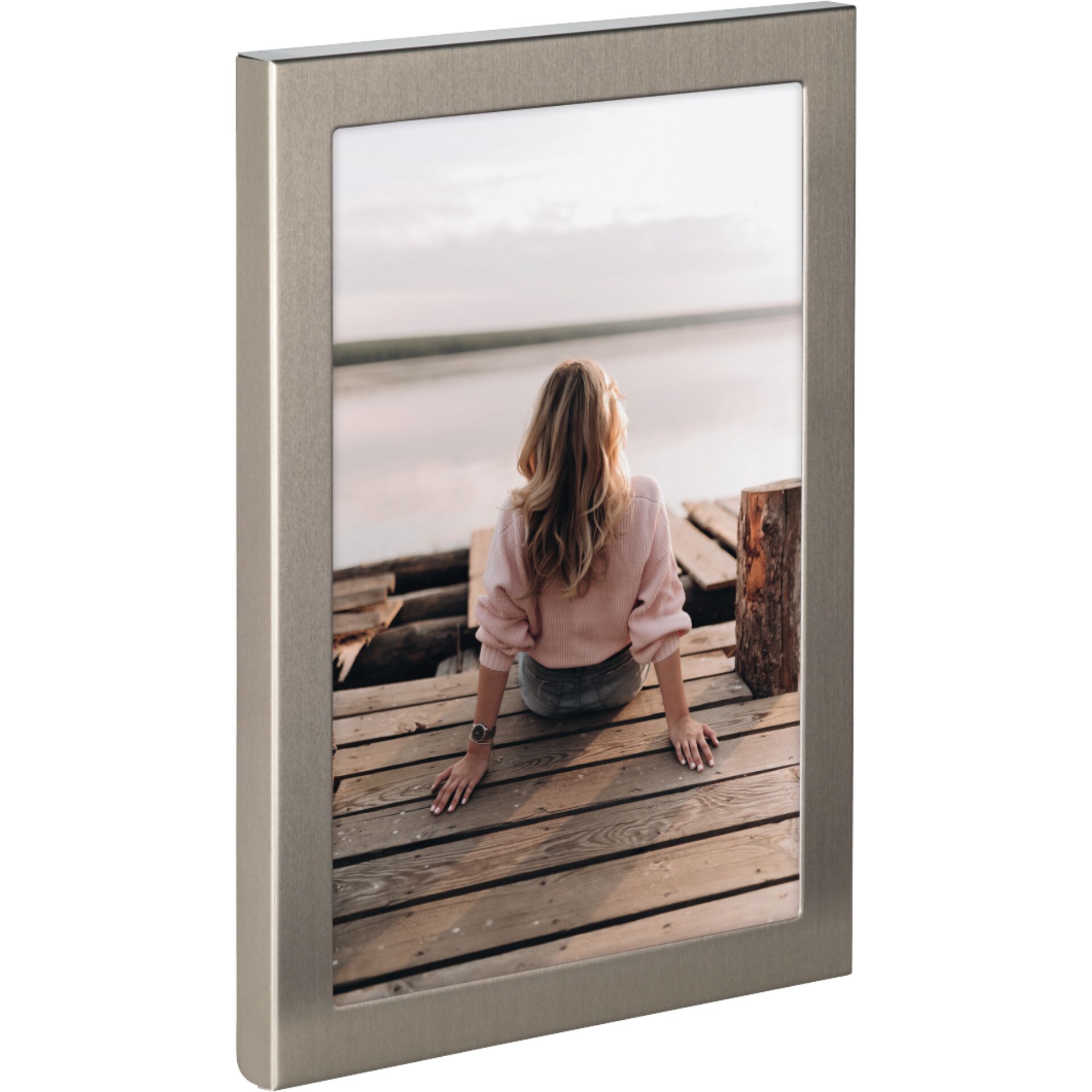 Holz, Person, Sitzen, Uferpromenade, Fotografieren