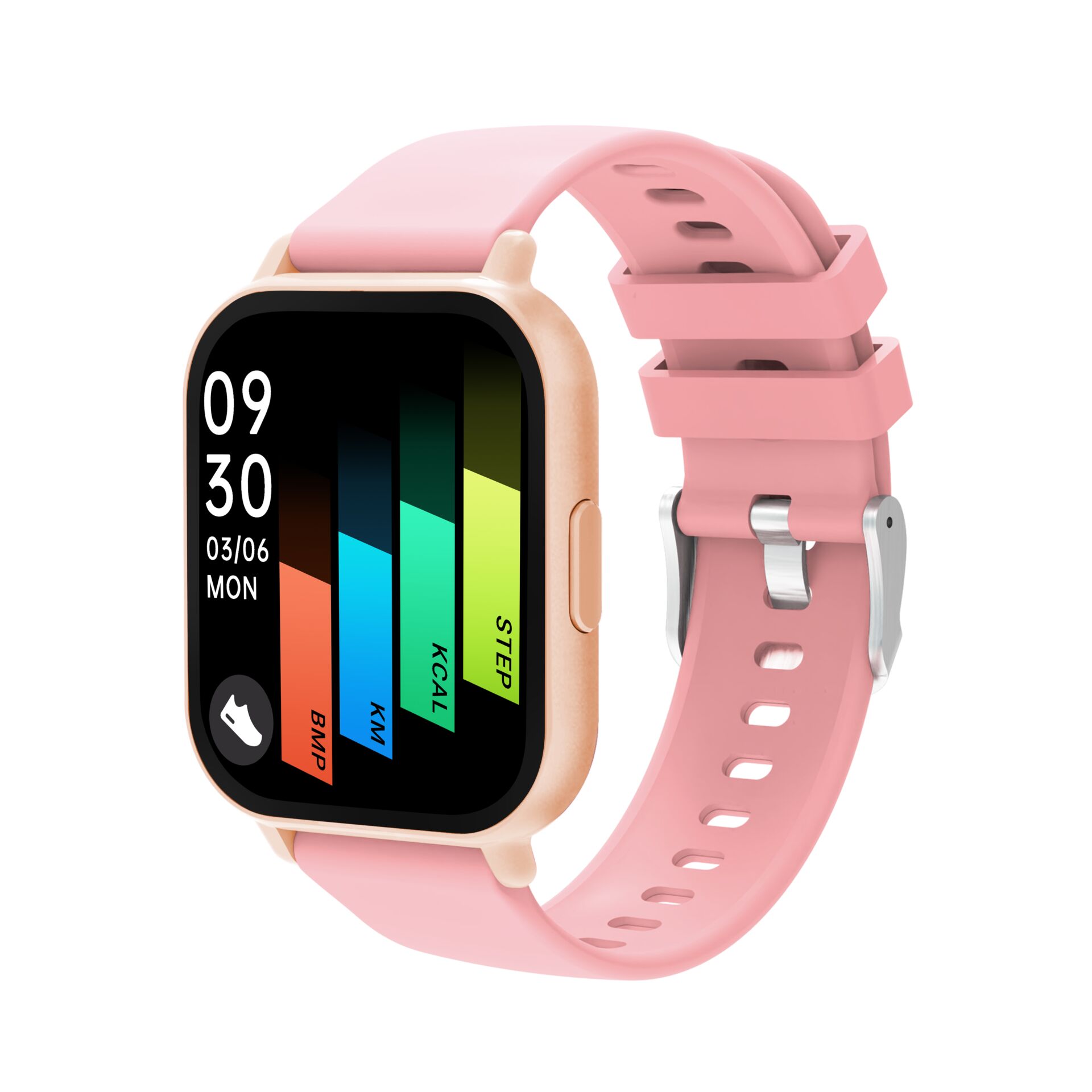Smartwatch, Pink, GPS, Touchscreen, Gummiband
