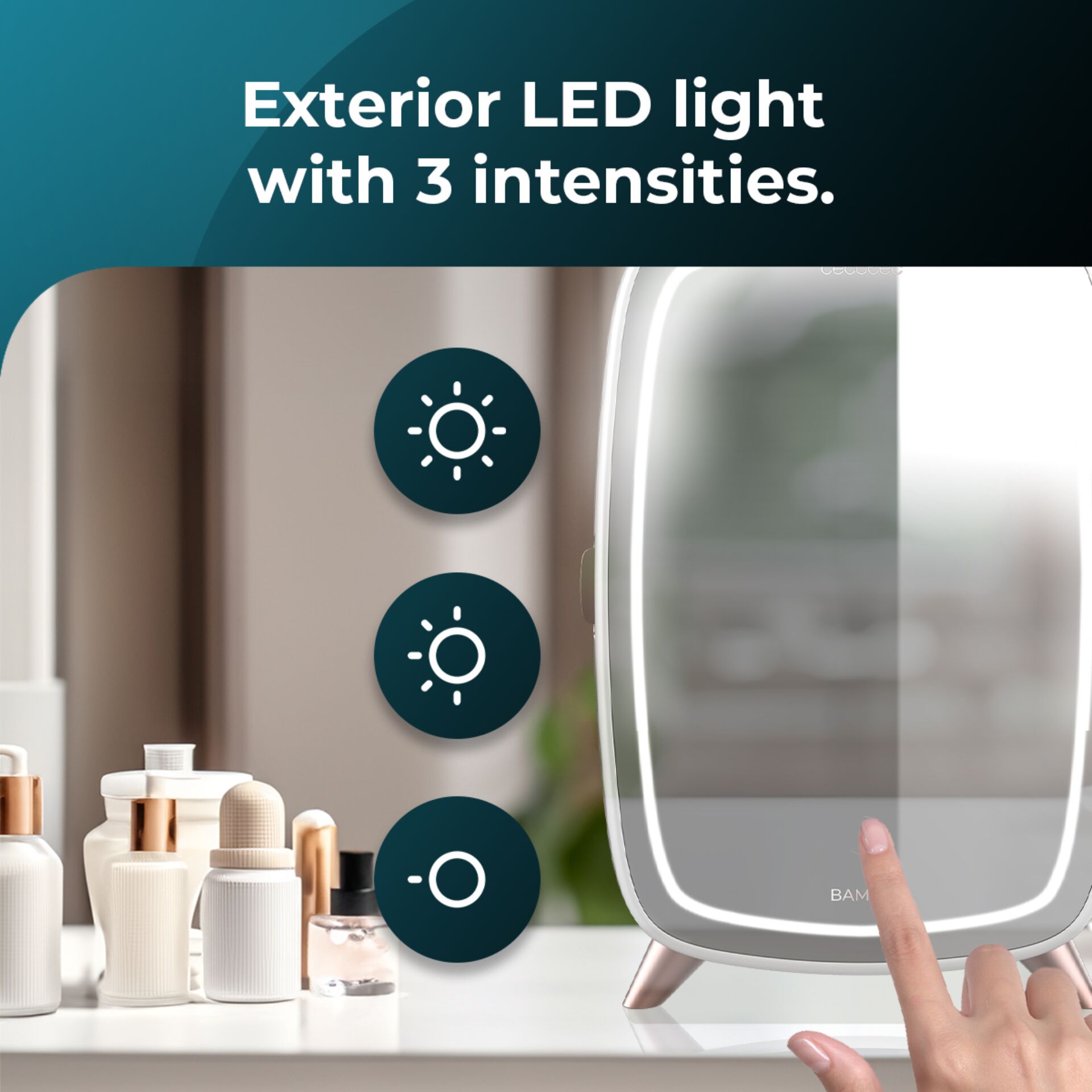 LED, Licht, Beleuchtung, Dreigeteilte, Spiegelständer