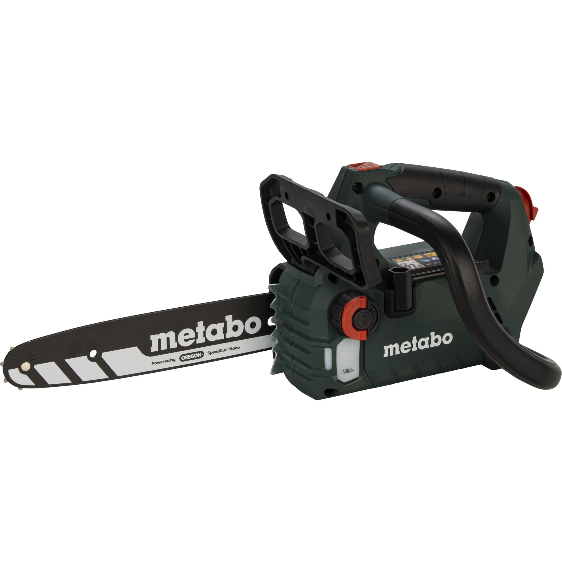Kettensäge, Akku-Kettensäge, Metabo, Grün, Schnellspann-System
