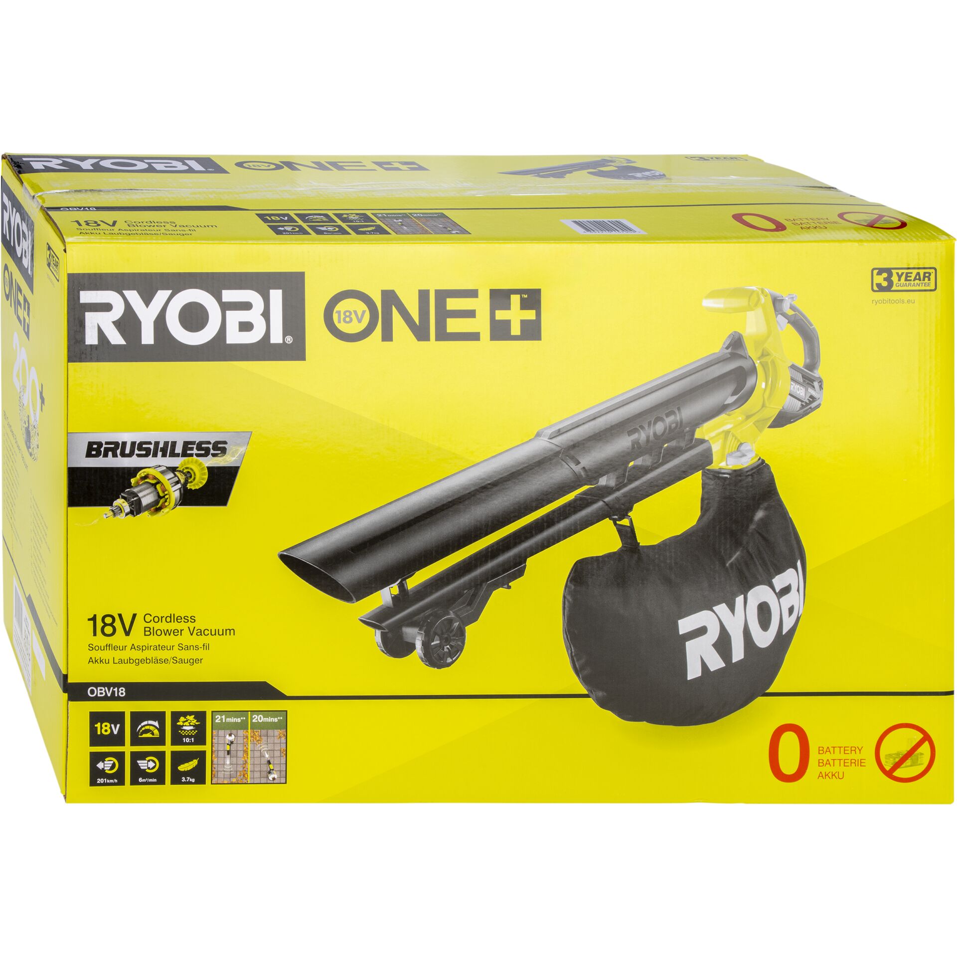 Ryobi OBV18 18V  Akku-Laubsauger