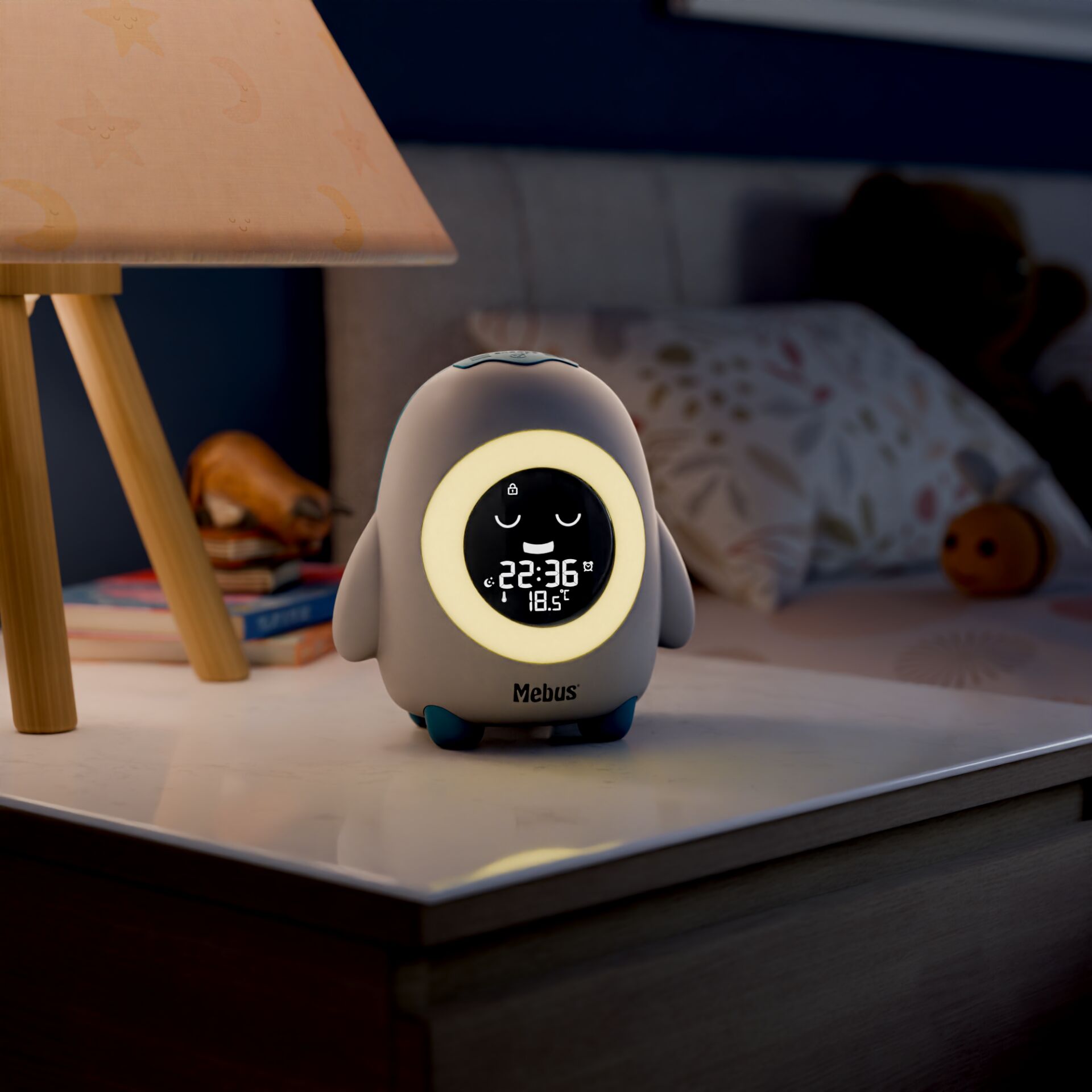 Kinderuhr, Wecker, Nachtlicht, Mebus, Digitaluhr