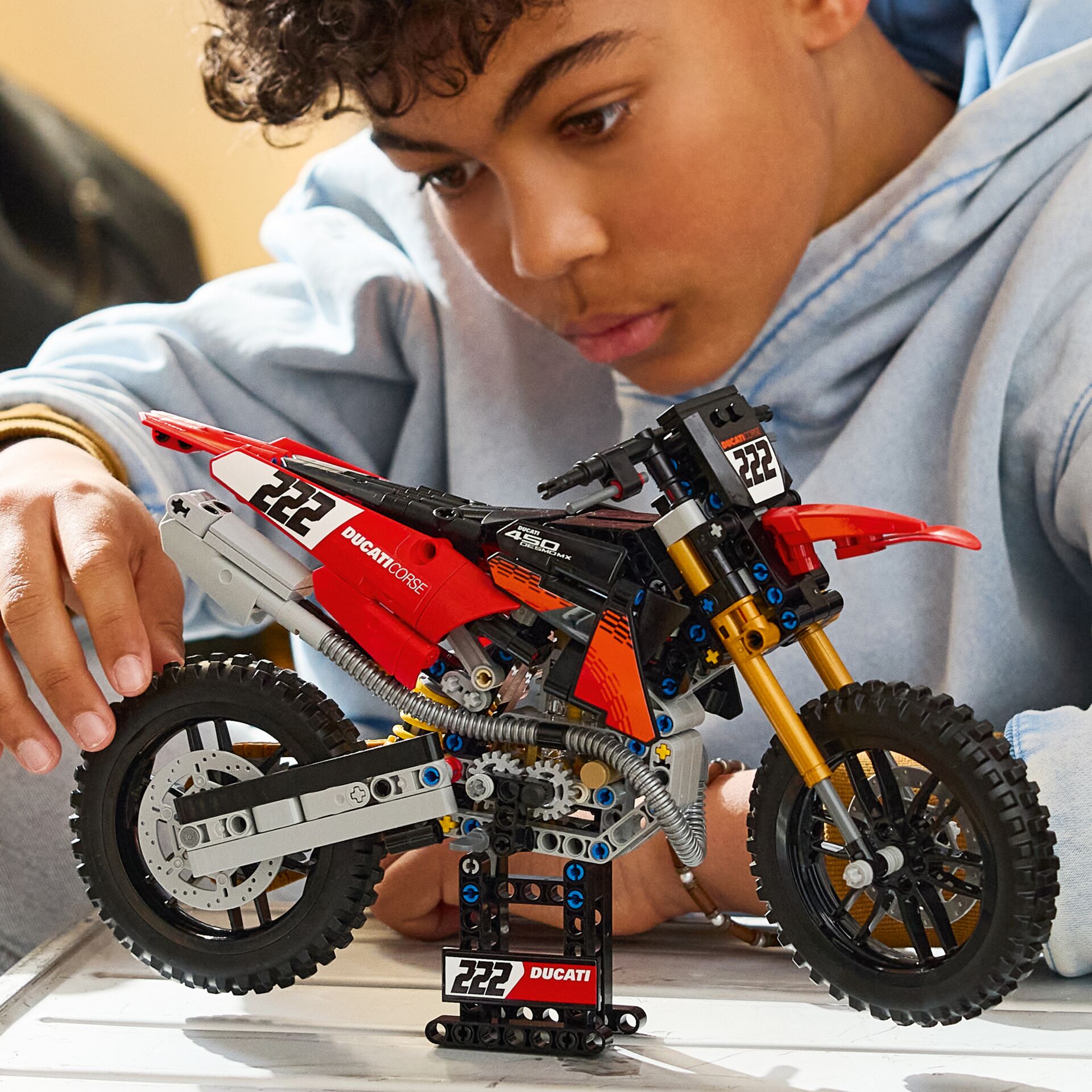 Motorrad, Modellbauset, Ducati, Rennrad, Lego Technic