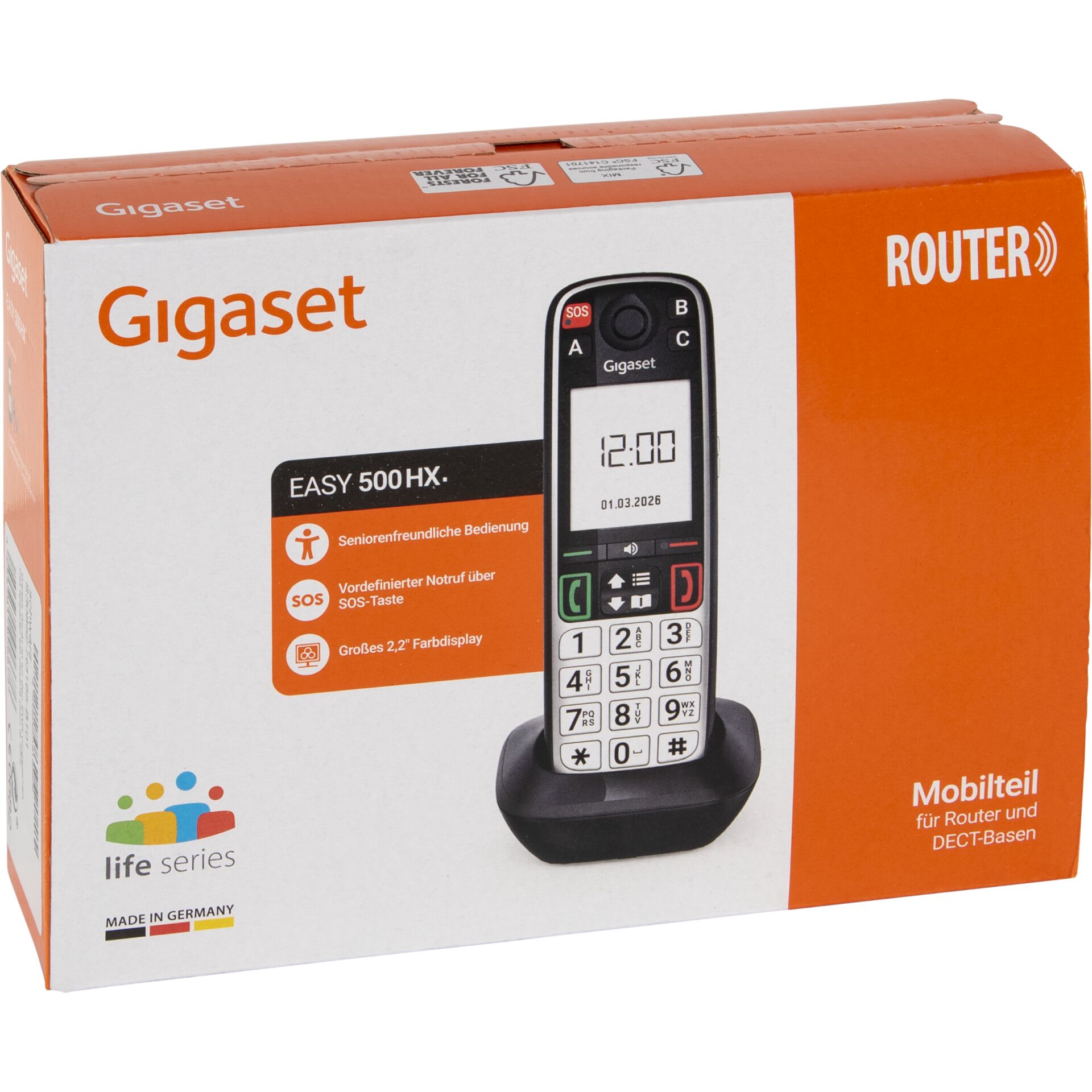 Gigaset, Easy 500HX, Telefon, DECT, Router-Teil