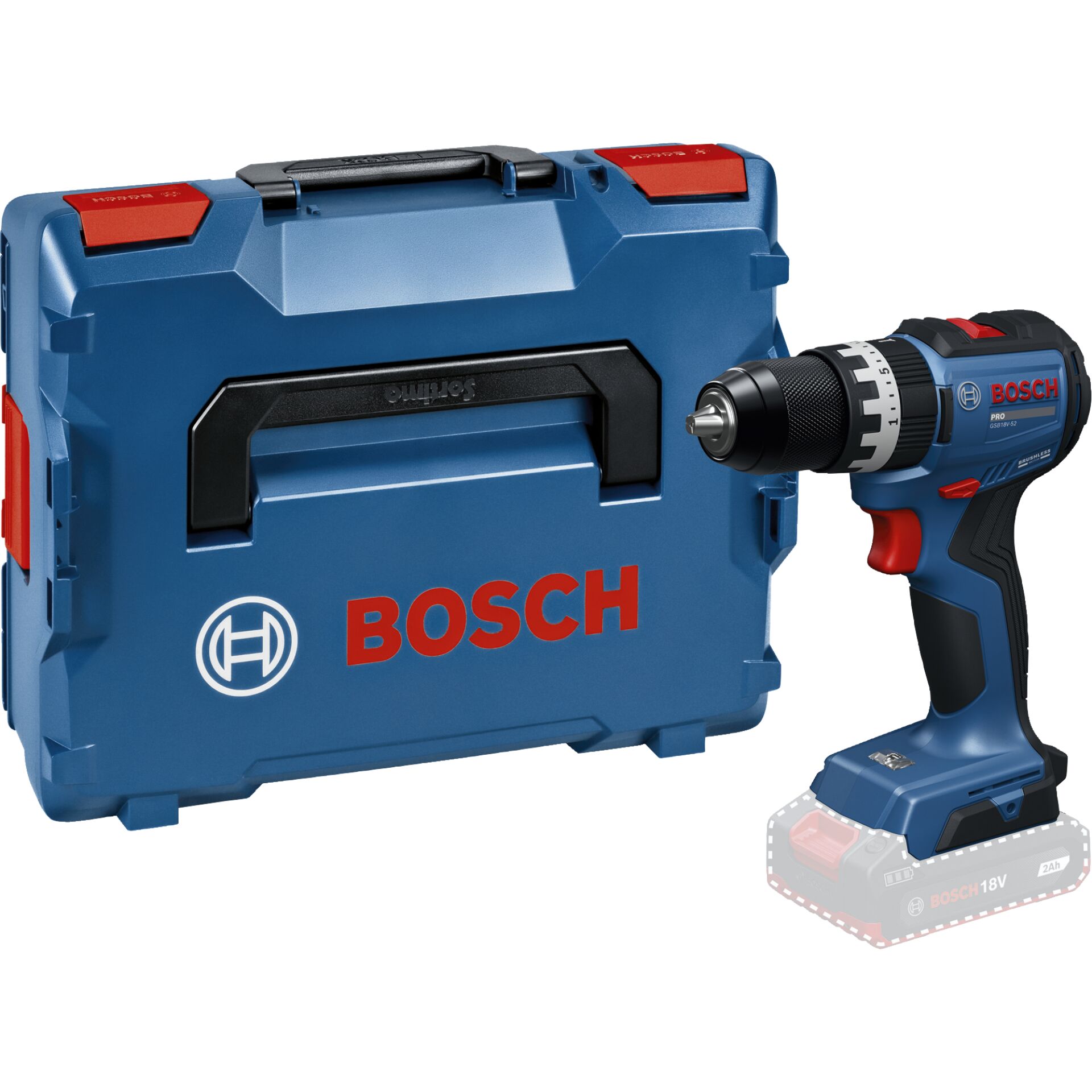 Bosch GSB 18V-52 in L-BOXX  Akku-Schlagbohrschrauber