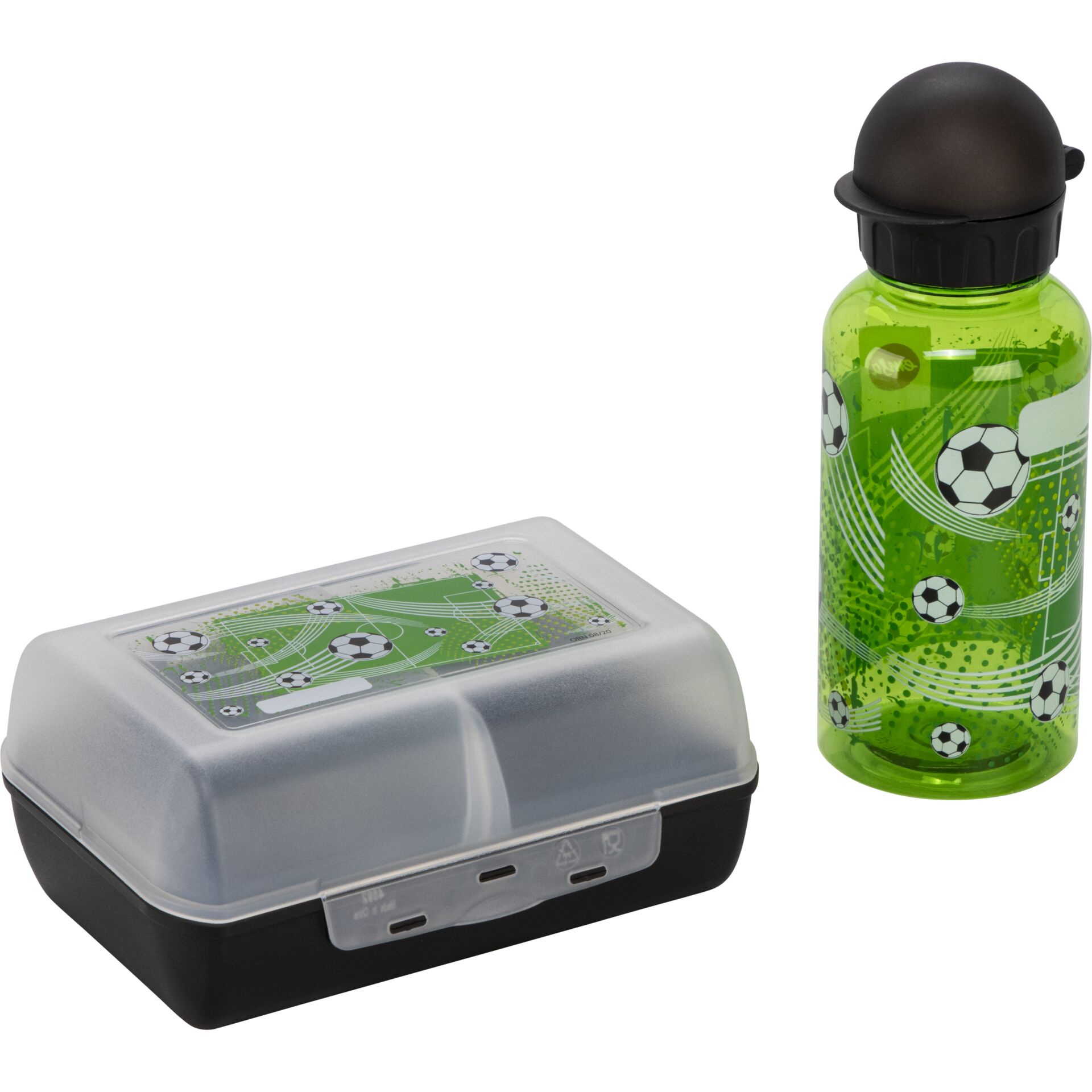 Emsa Kinder Set Trinkflasche  0,4l Brotdose Fußball 518140