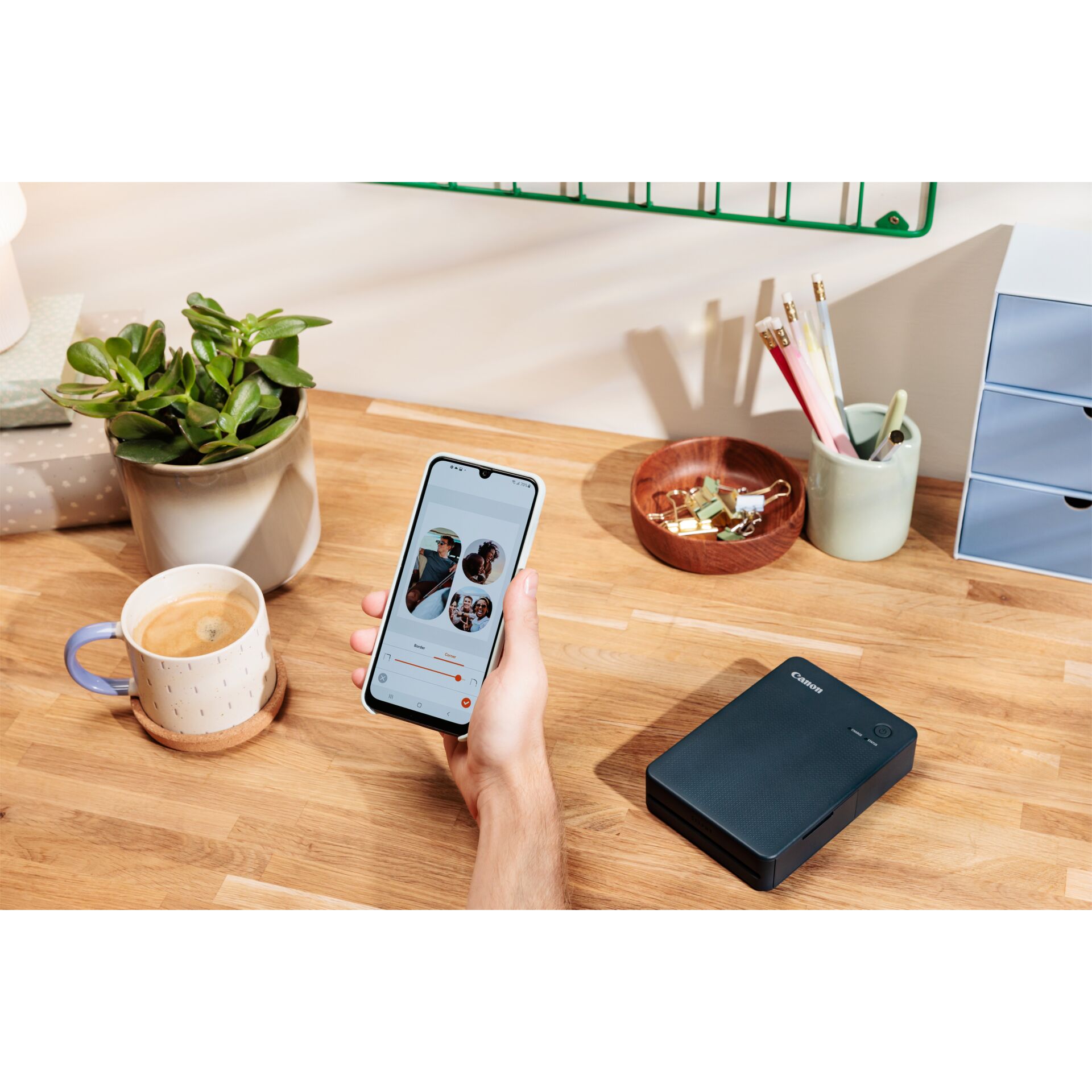 Elektronik, Telefon, Handy, Kaffeetasse, Person