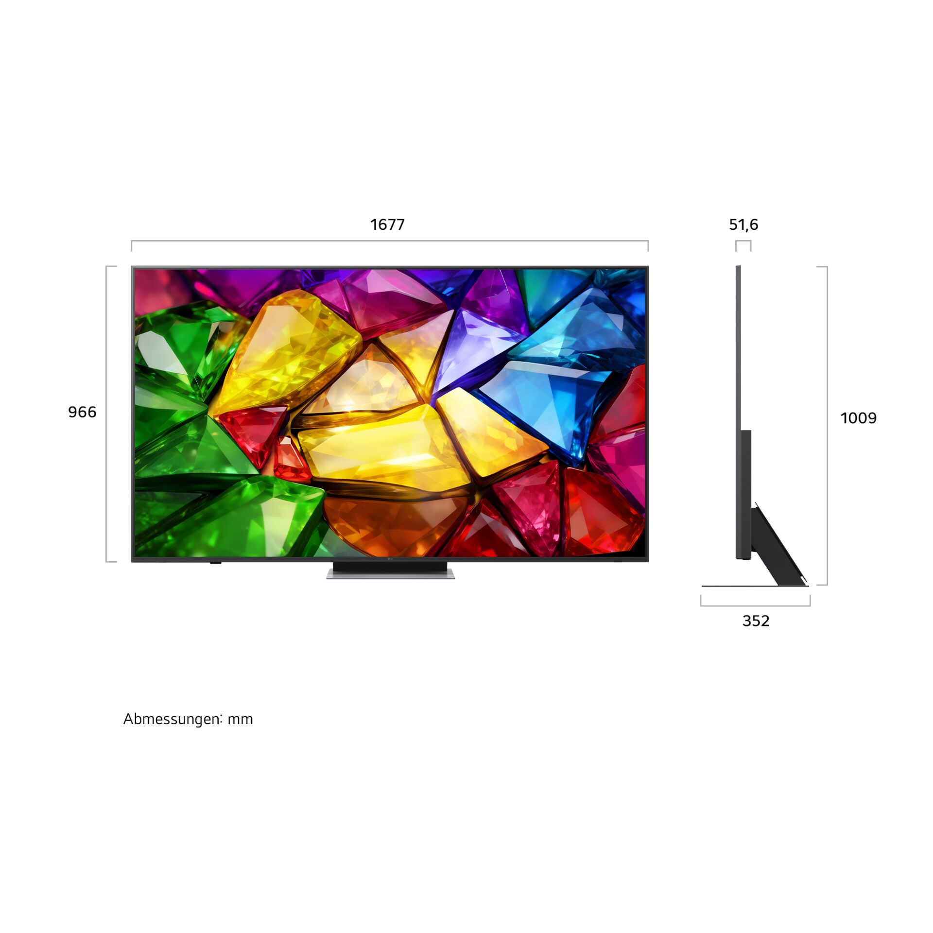 Fernseher, LED, Flachbild, Multicolor, Bildschirmdiagonale