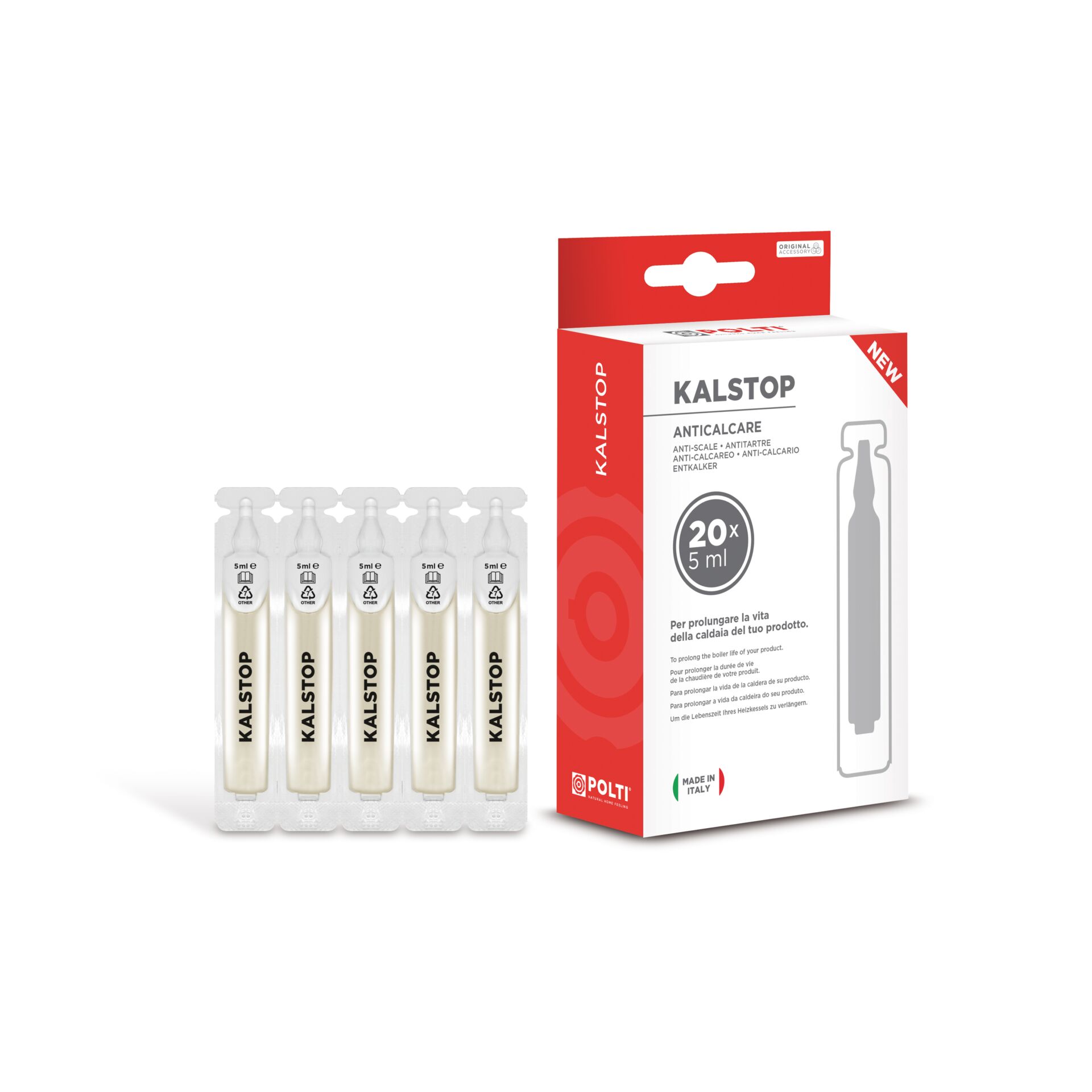 POLTI Kit Kalstop  Entkalker 20x 5ml PAEU0094