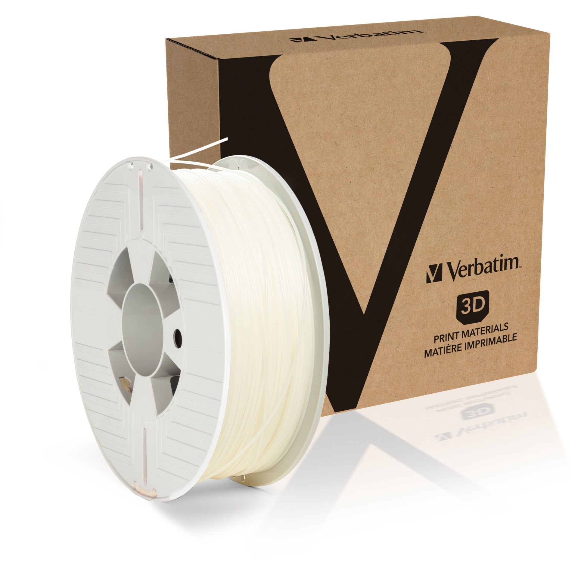 Papier, Klebeband, 3D-Druck, Filament, PLA, Weiß, Spule