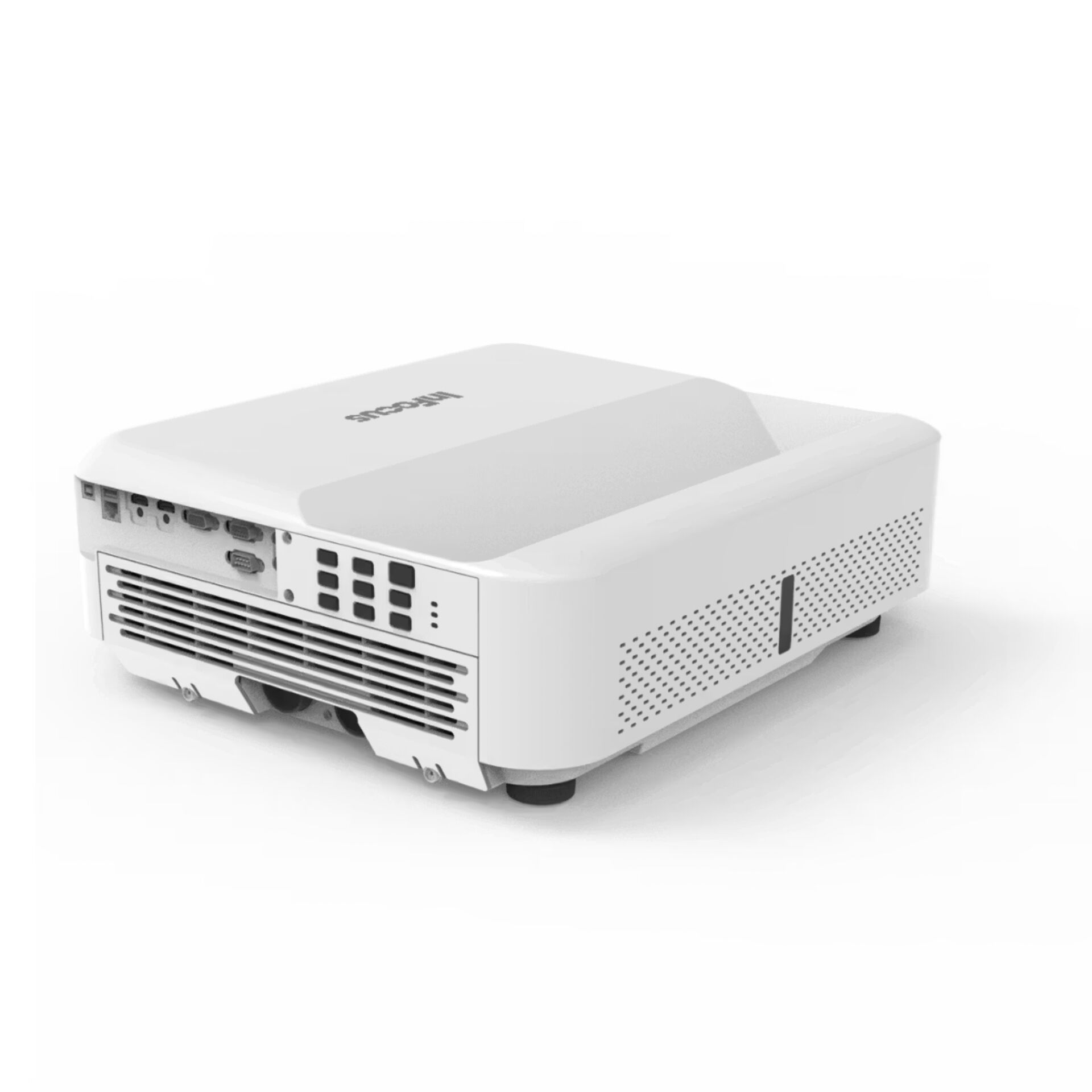 Beamer, Mini-Beamer, Projektor, LED-Projektor, weißer Korpus