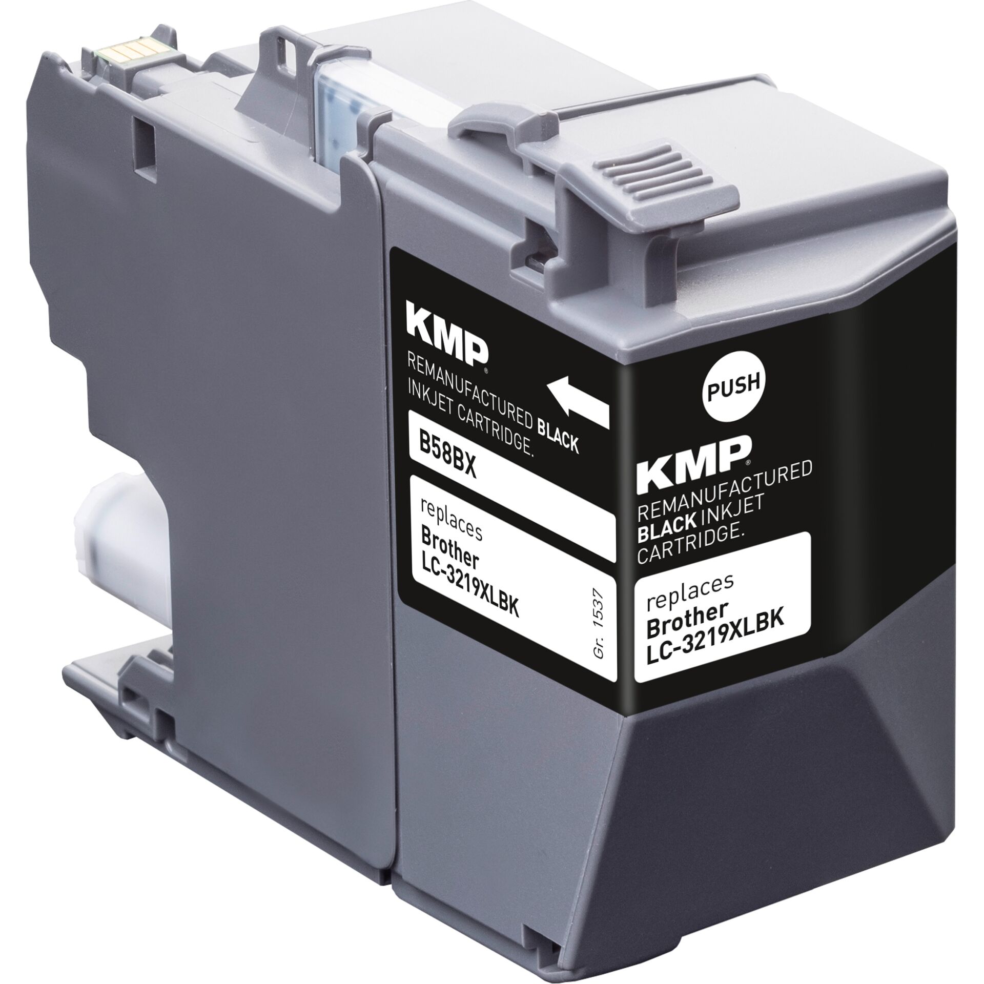 Computerausrüstung, Elektronik, Hardware, Erste Hilfe, Maschine, Tintenpatrone, Schwarz, Harzgetränkt, Remanufactured, KMP-Tintenpatrone