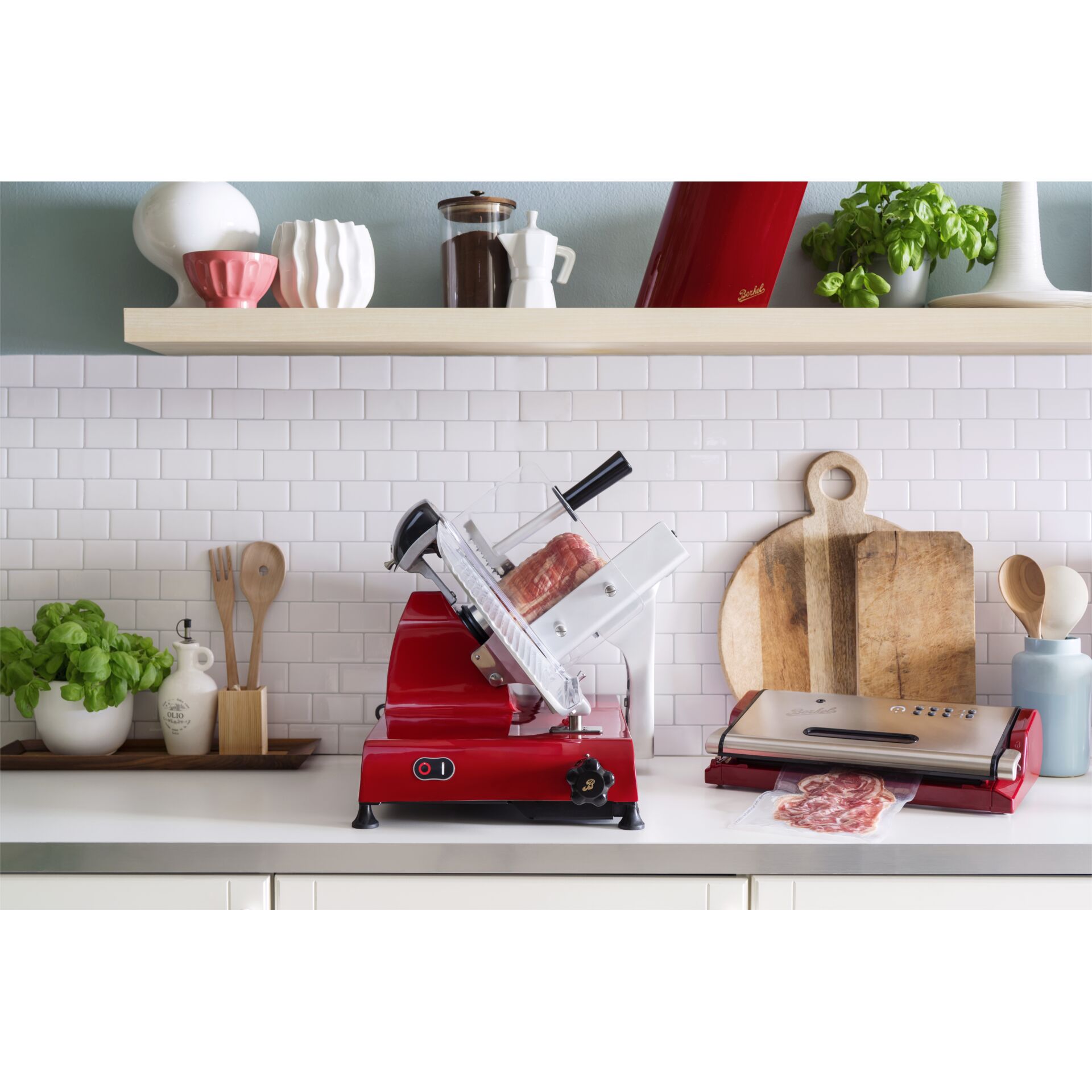 Küchengerät, Schneidemaschine, Rot, Slicer, Küche